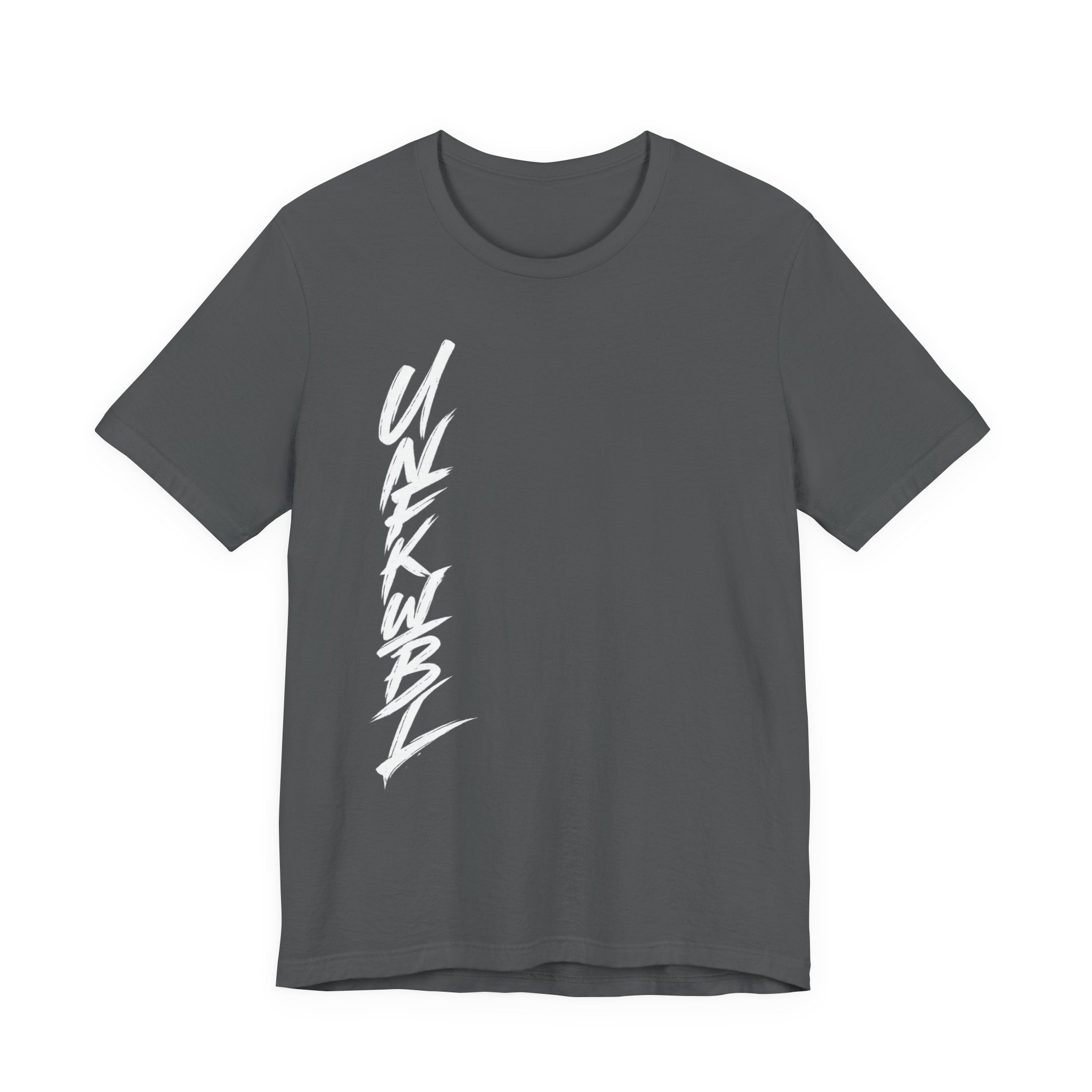 Vertical Script Graphic Tee — 'UNFKWB?' Streetwear T‑Shirt