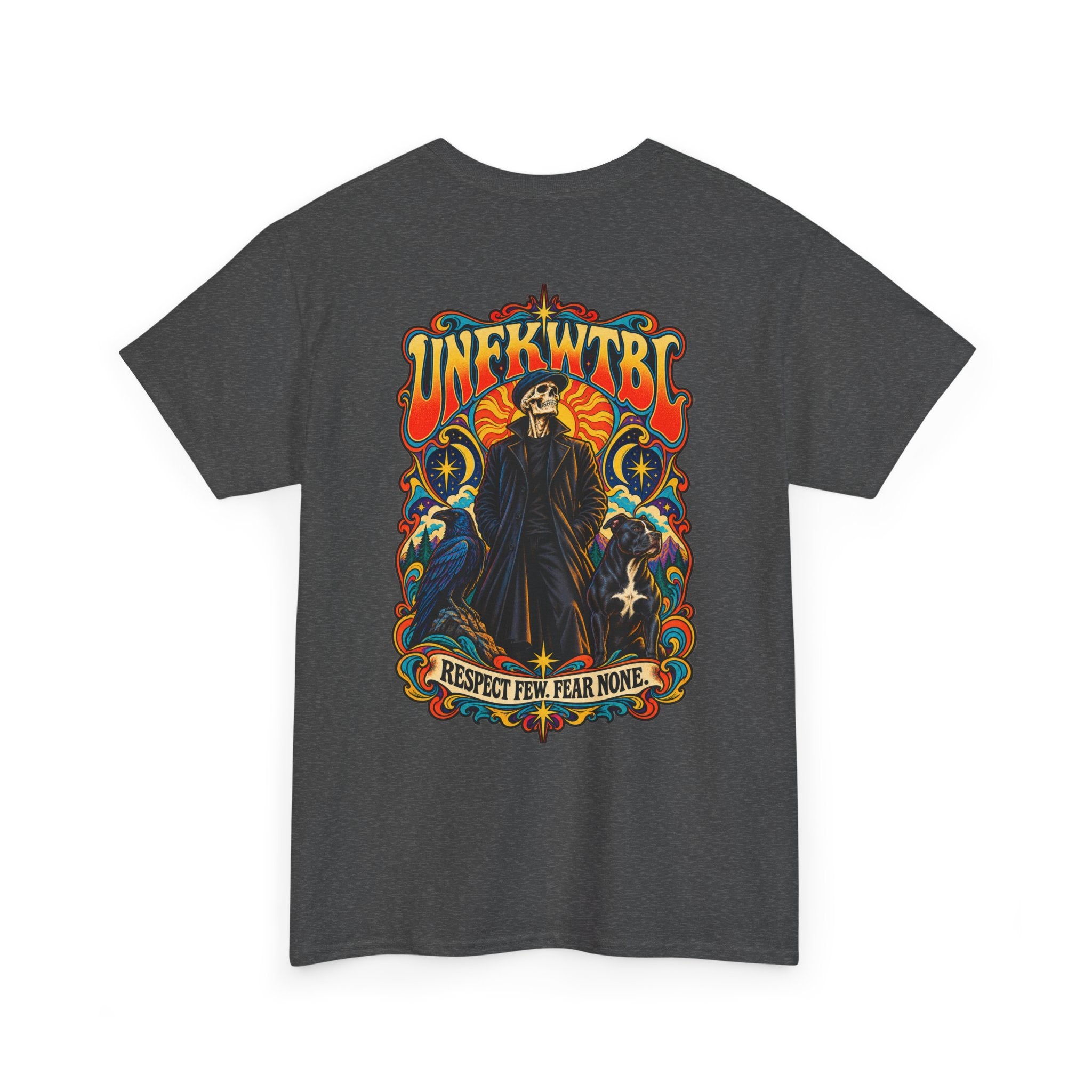 Respect Few. Fear None. Cloaked Figure Graphic Tee