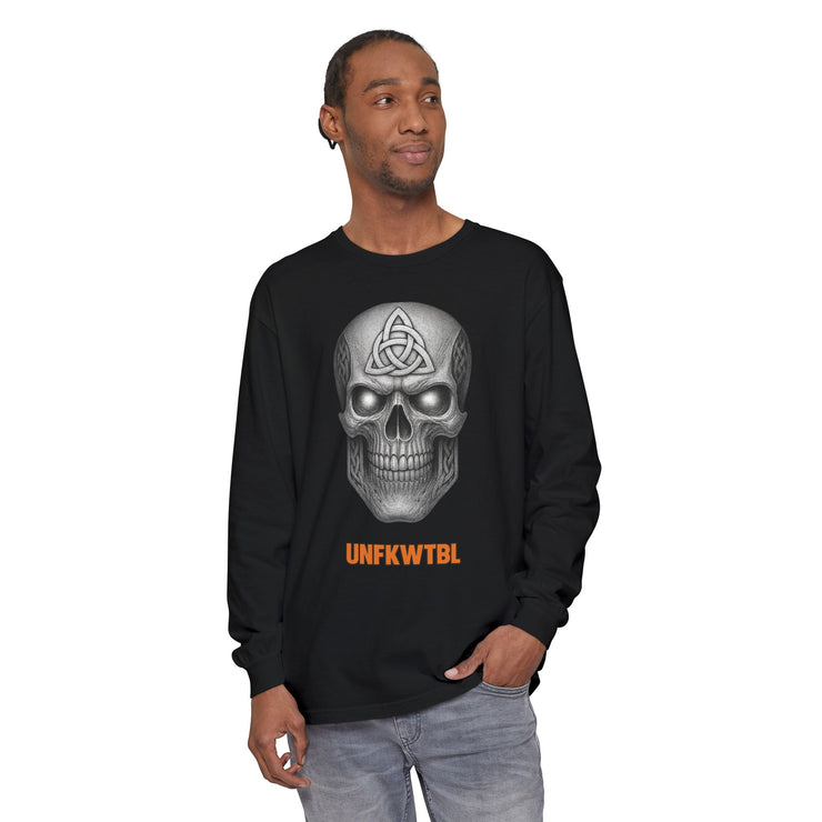 Long Sleeve T-Shirt UNFKWTBL COMPANY INC Logo Skull