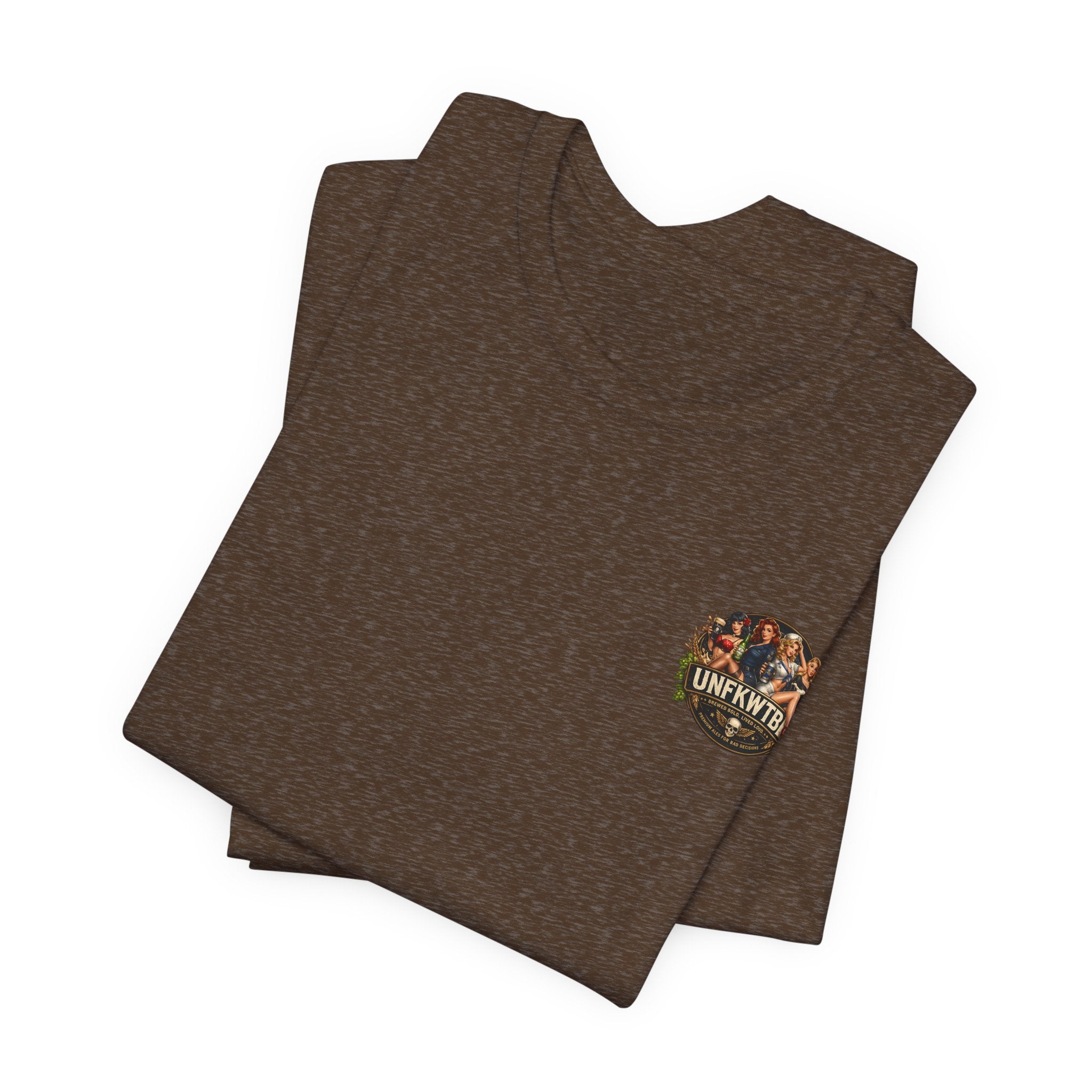 Guinness Pin-Up Beer Tee — "Good Beer, Bad Decisions" Retro Graphic T-Shirt