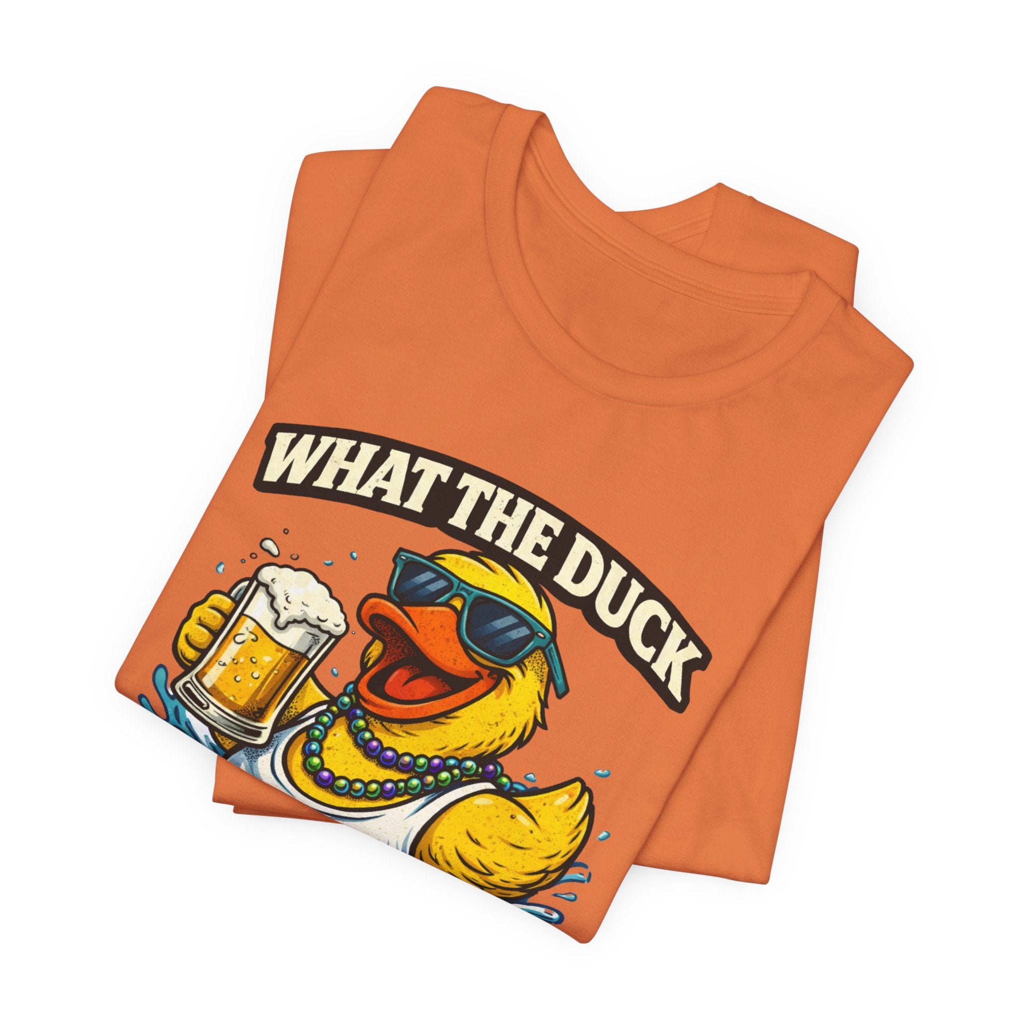 What The Duck Tee — 'No Rules, Just Drinks' Funny Beer Duck T-Shirt