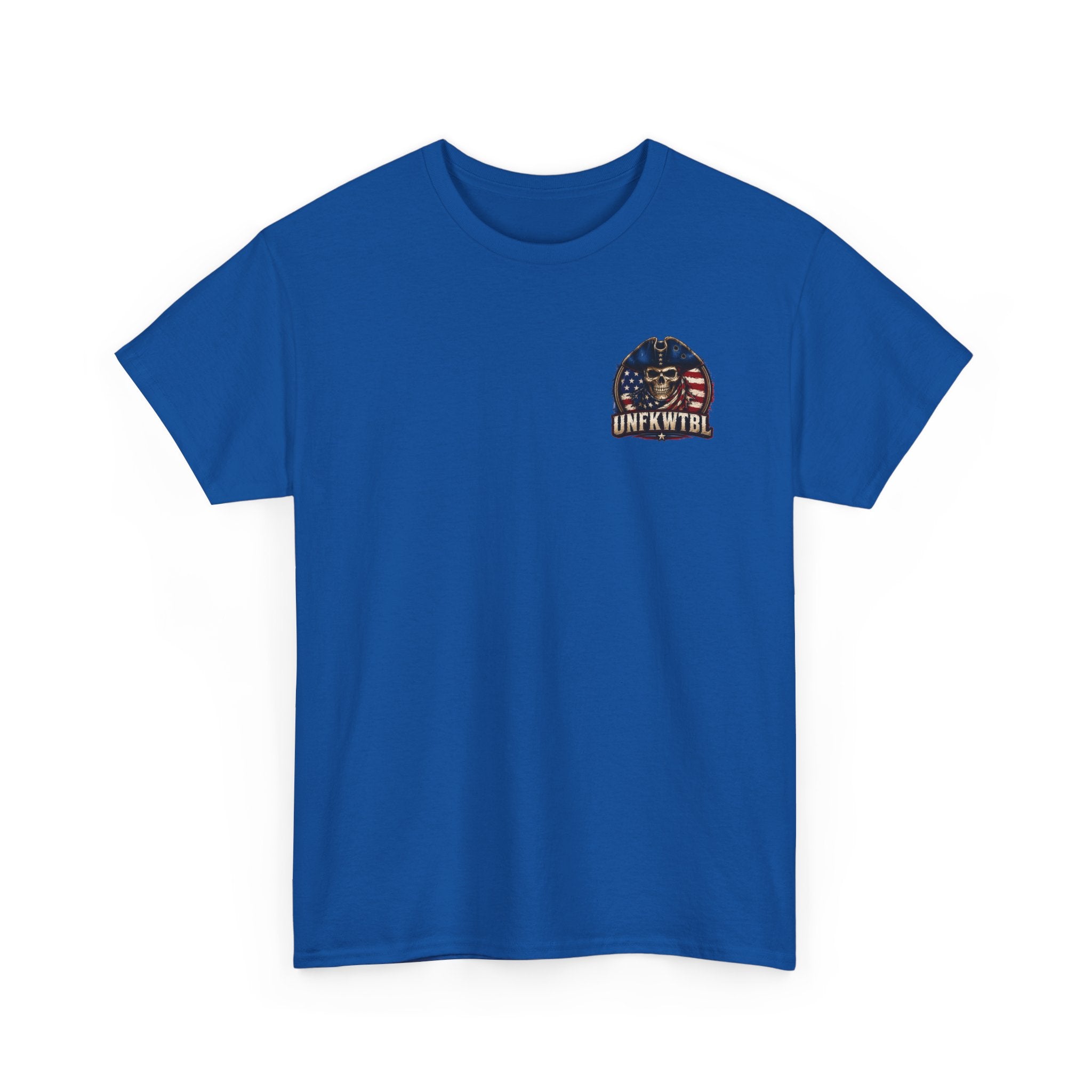Patriotic Skull Tee — "UNFKWTBL" Americana Graphic T‑Shirt