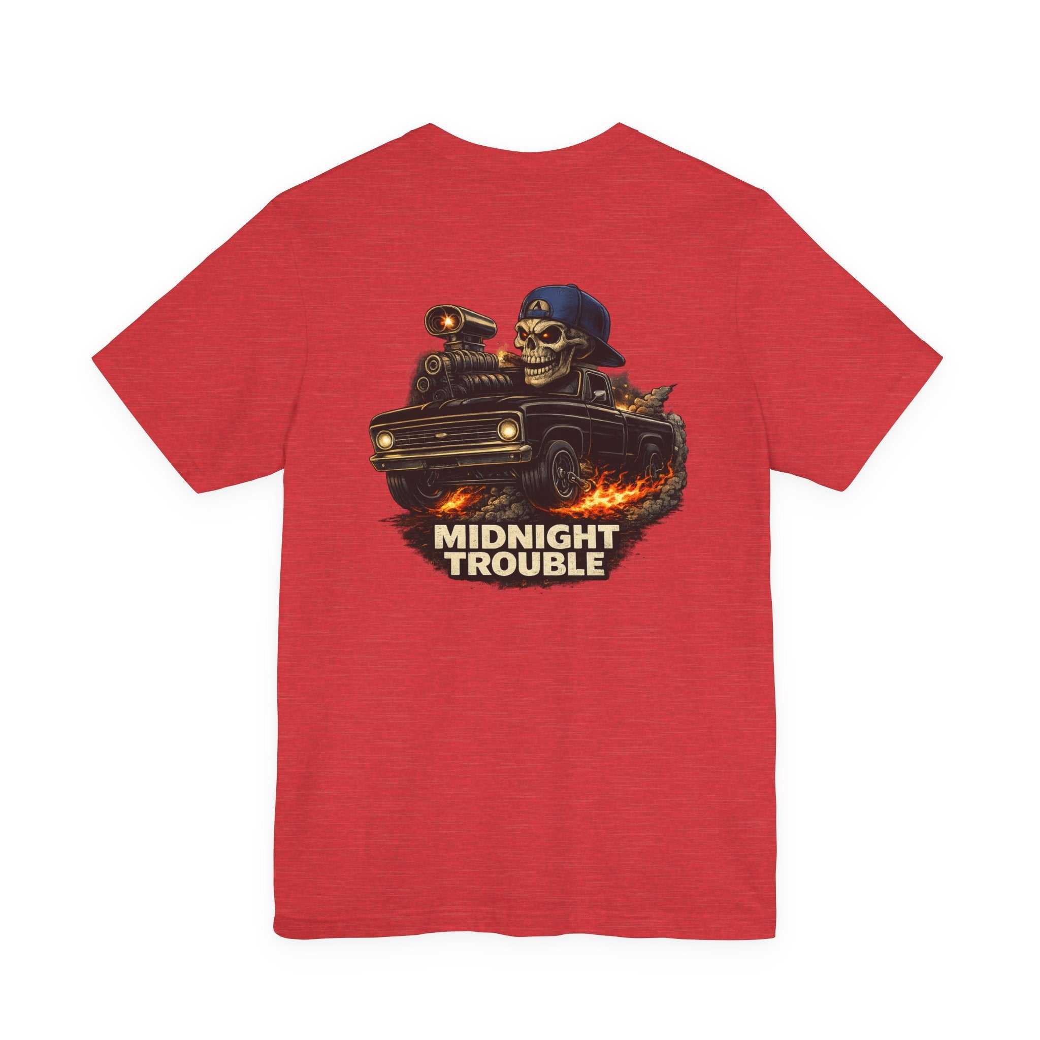 Midnight Trouble Skull Car Tee