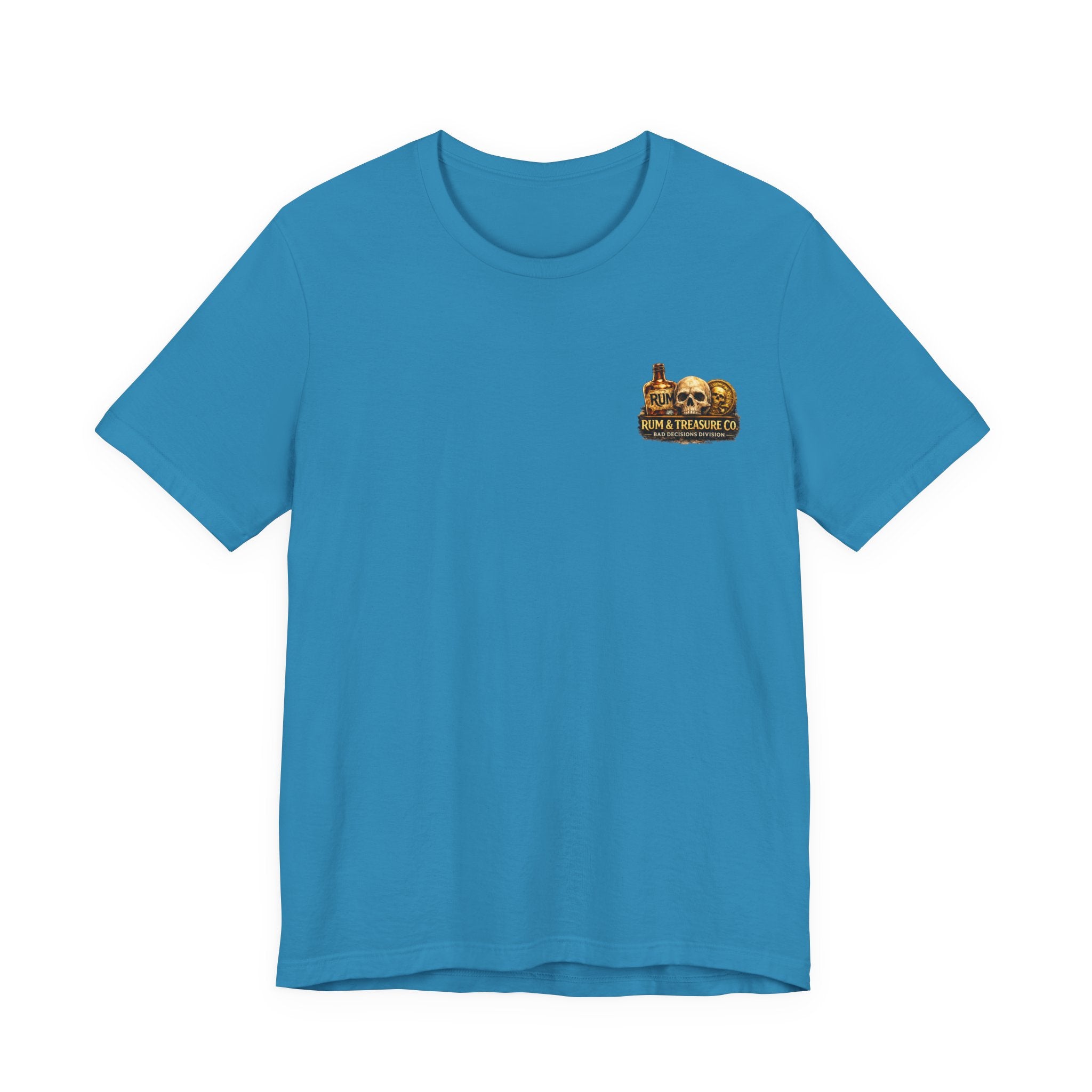 Gold First Pirate Tee — 'Gold First, Questions Later' Treasure Skull T-Shirt