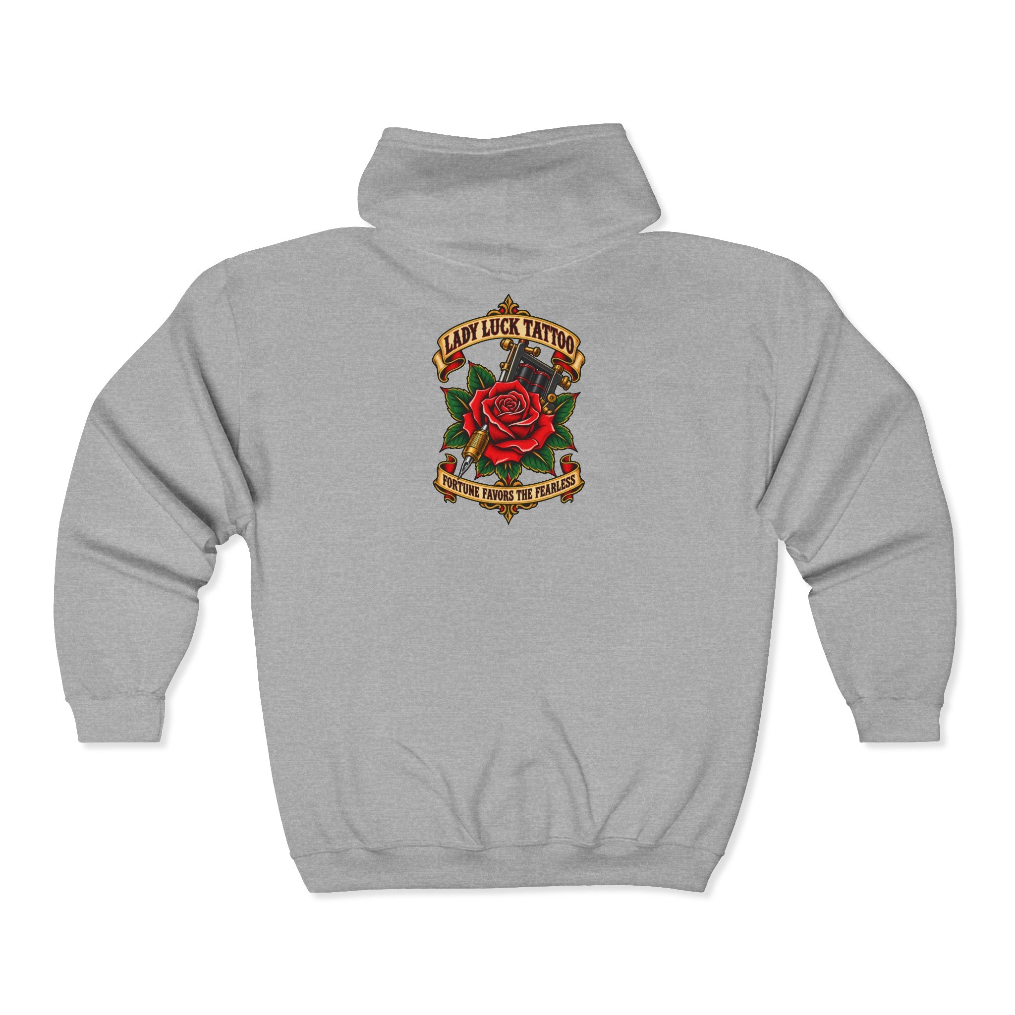 Lady Luck Tattoo Zip Hoodie