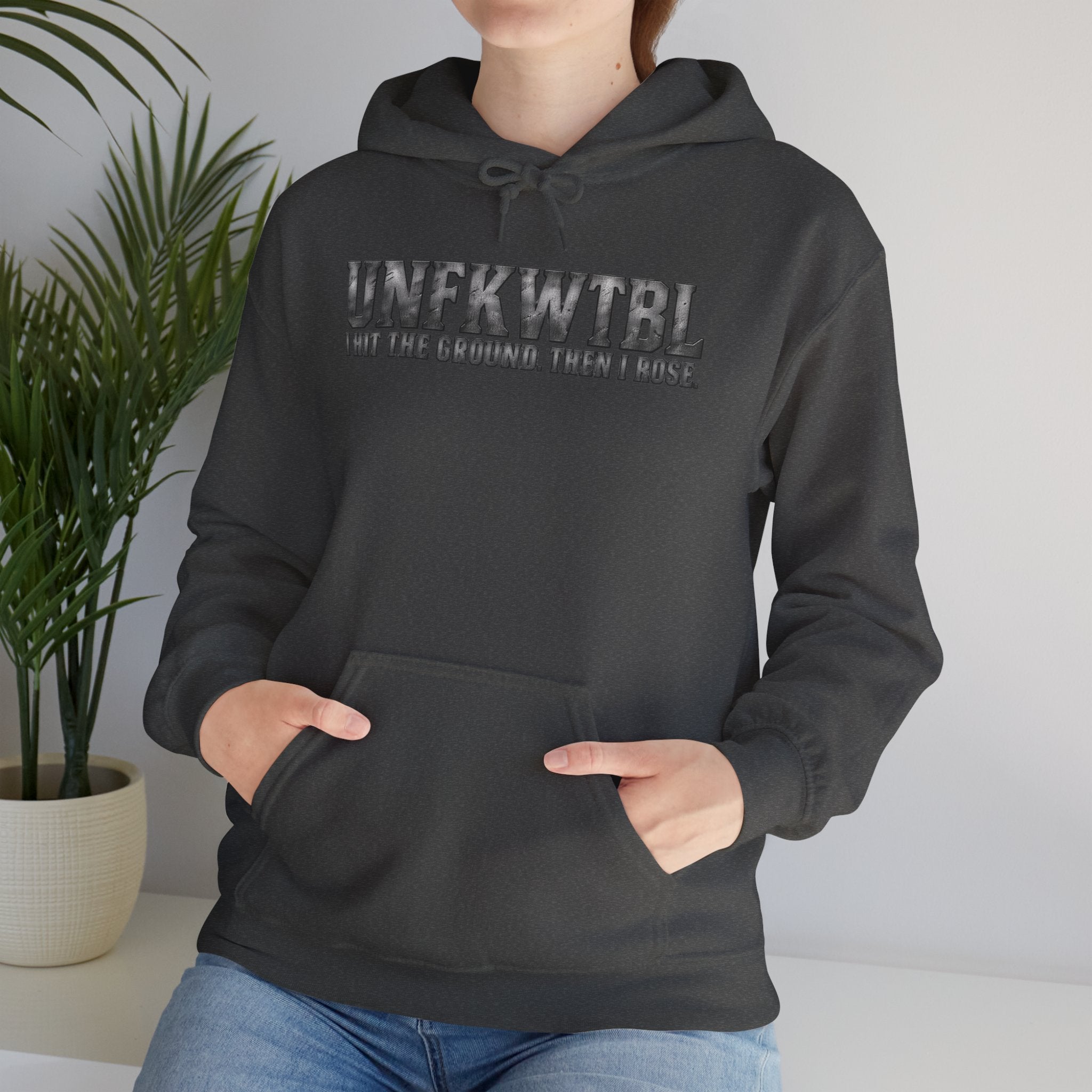 Hoodie — UNFKWTBL "I Beat The Odds" Vintage College Style