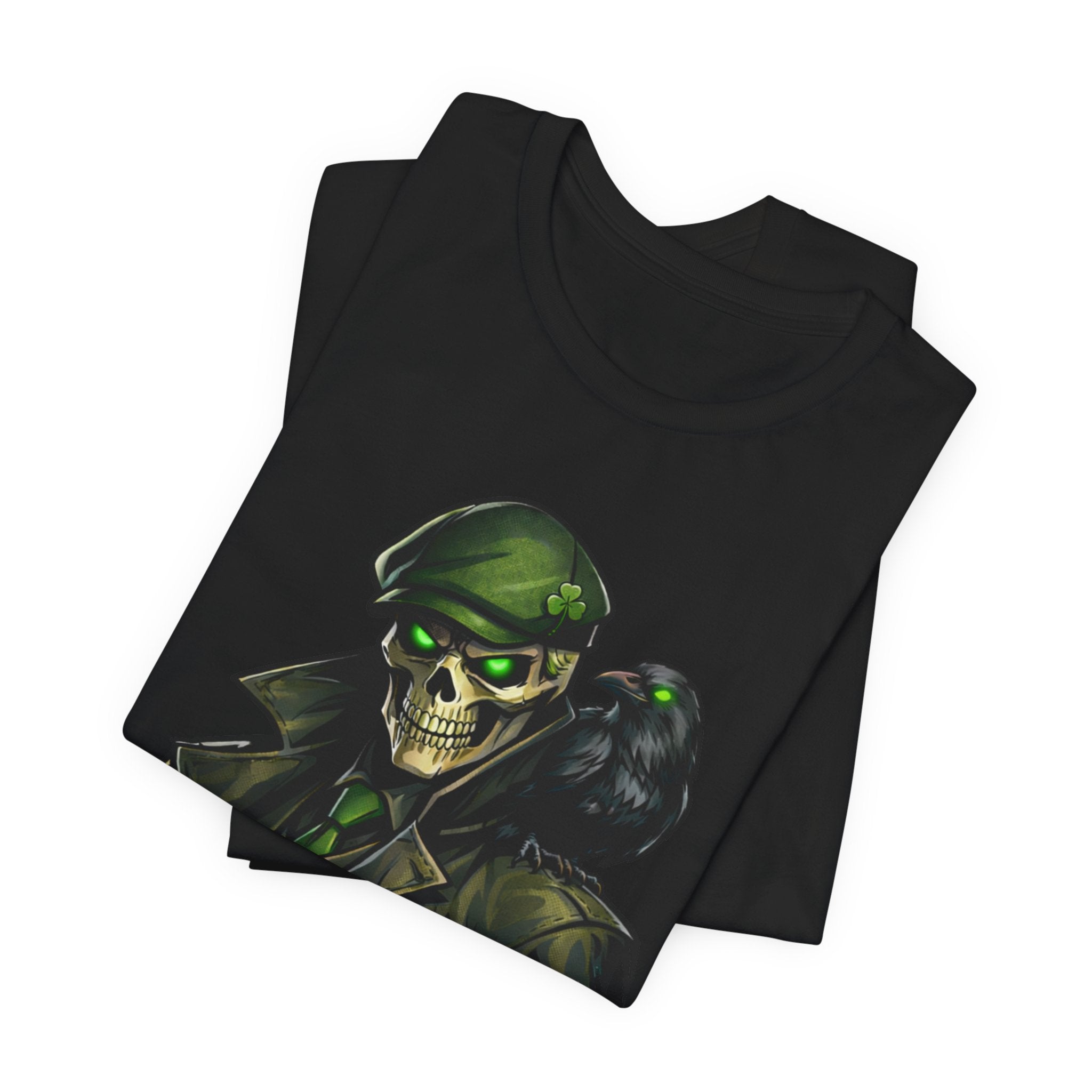 I Stand for the Silent Tee — Soldier Skull with Raven Graphic