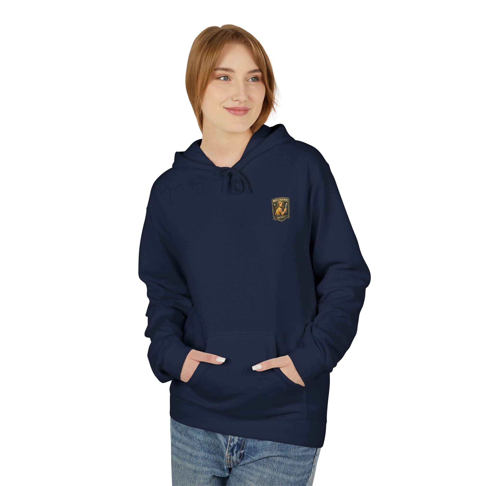 Mechanic Garage Hoodie — "Mechanic On Duty" Vintage Motorcycle Design