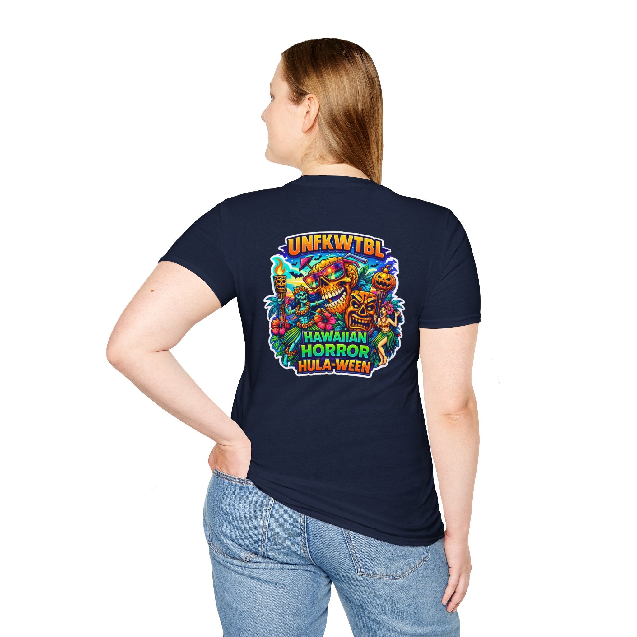 Hawaiian Horror Hula-ween T-Shirt — Tropical Tiki Halloween Tee