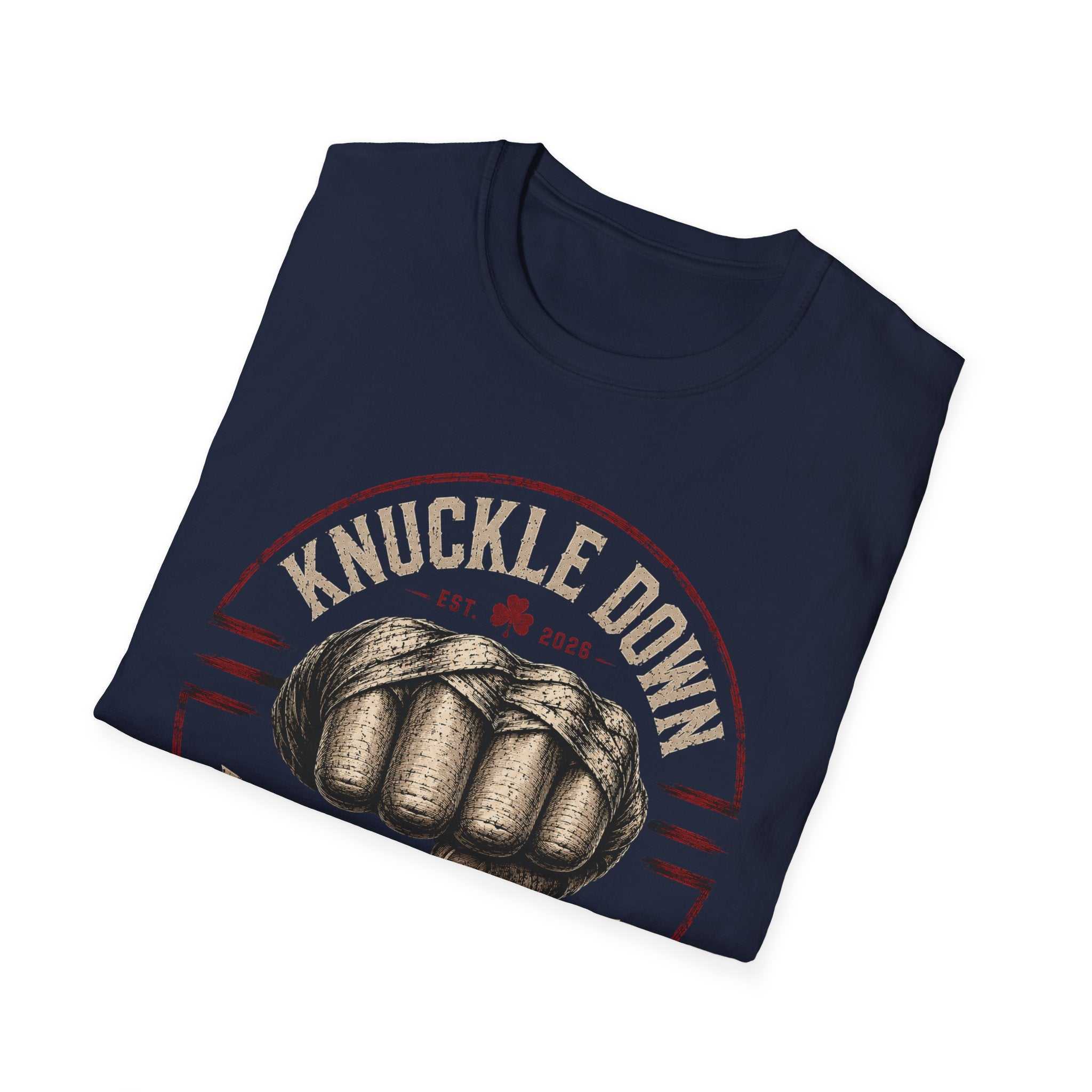 Knuckle Down Vintage Boxing T‑Shirt — Retro Fist Graphic Tee