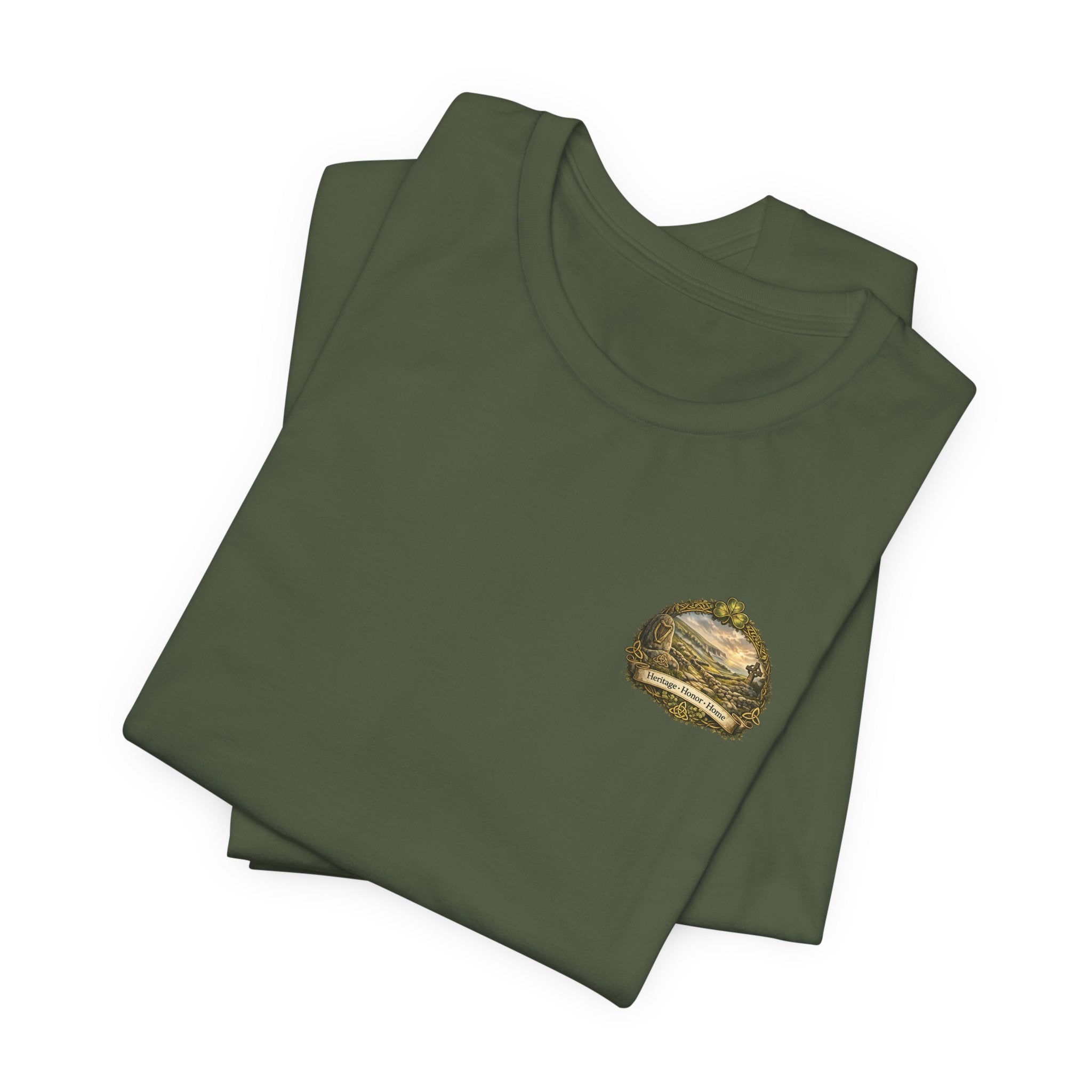Ireland Éire Scenic T-Shirt — "Land of Story & Stone" Celtic Landscape Tee