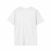 White unisex t-shirt with classic fit and crew neckline, made from 100% ring-spun cotton, smooth fabric, and durable construction.