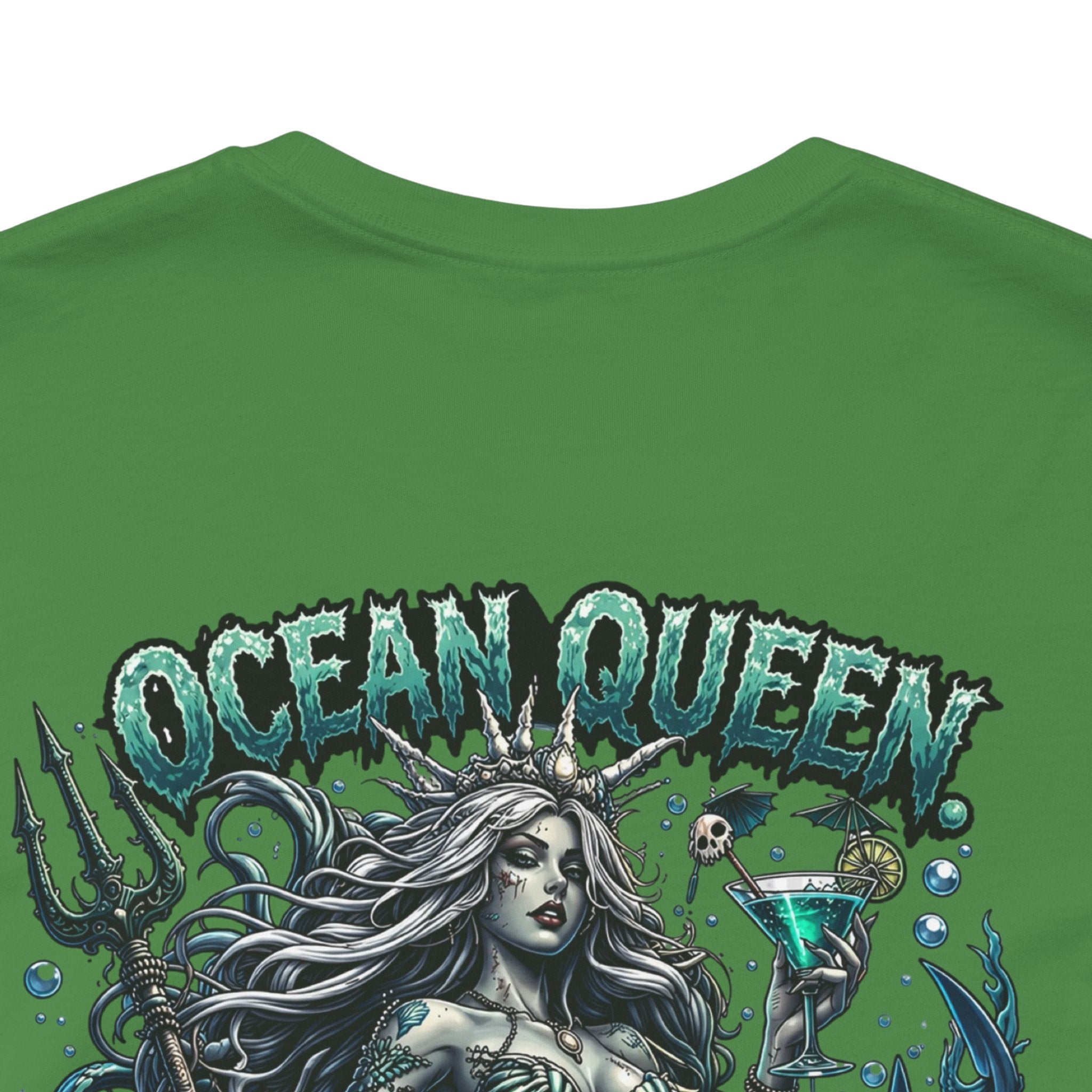 Ocean Queen Mermaid Tee — 'Ocean Queen' Graphic Short Sleeve Shirt
