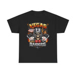 Vegas Raiders Skull Tee — Casino Poker Helmet Design