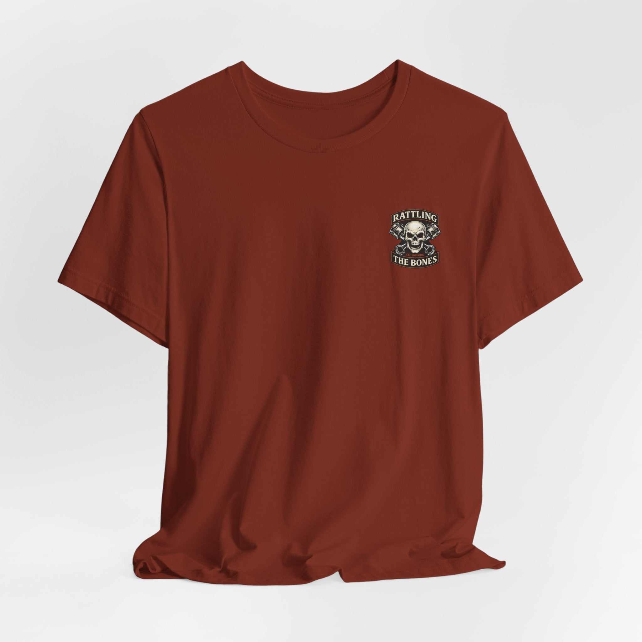 Motorcycle Skull Tee — "Loud Enough to Wake the Dead" Biker T-Shirt