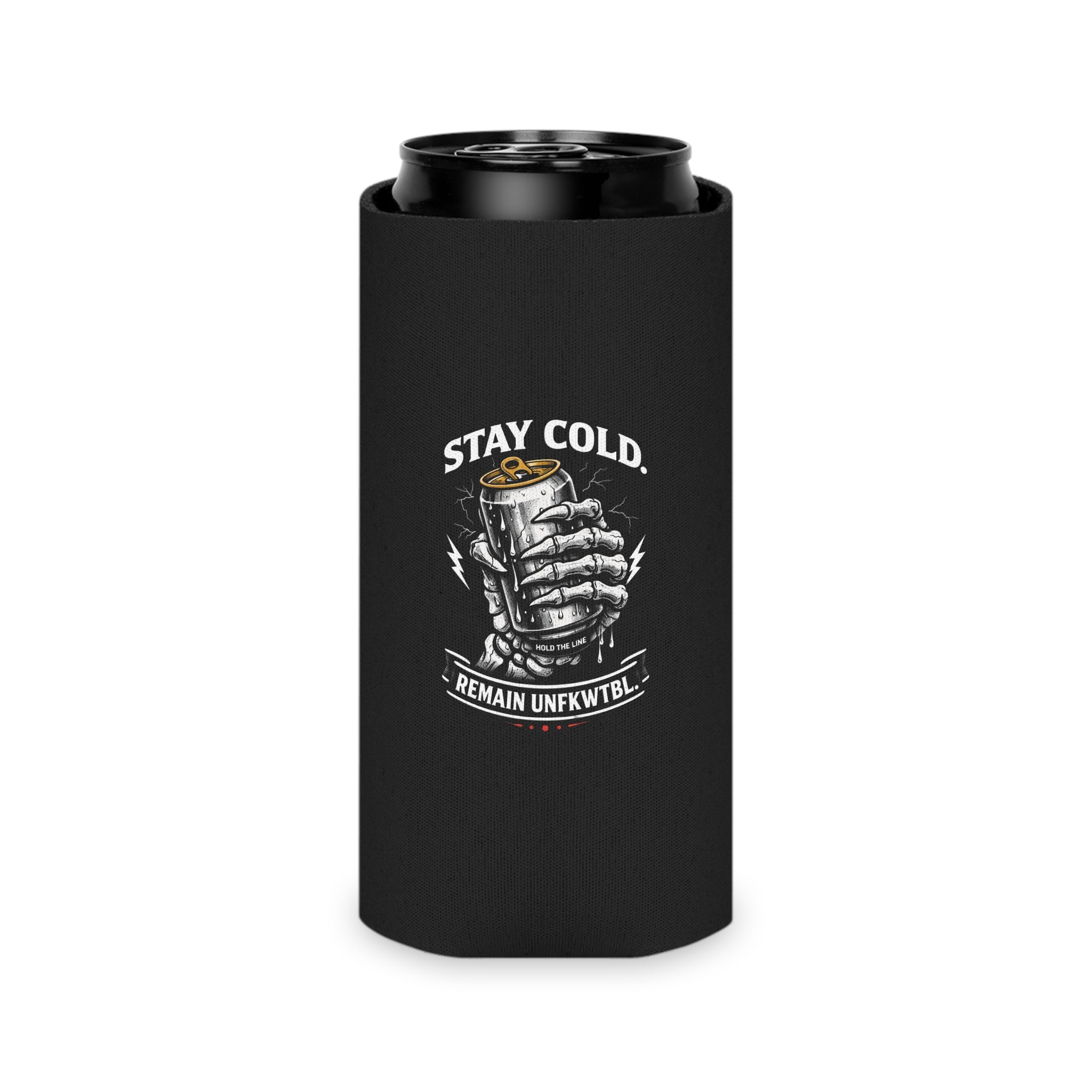 Skull Beer Can Cooler — 'Another Round, Bad Decisions' Insulated Can Cooler