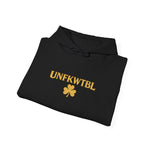 UNFKWTBL Shamrock Hoodie — Gold Clover St. Patrick’s Day Sweatshirt