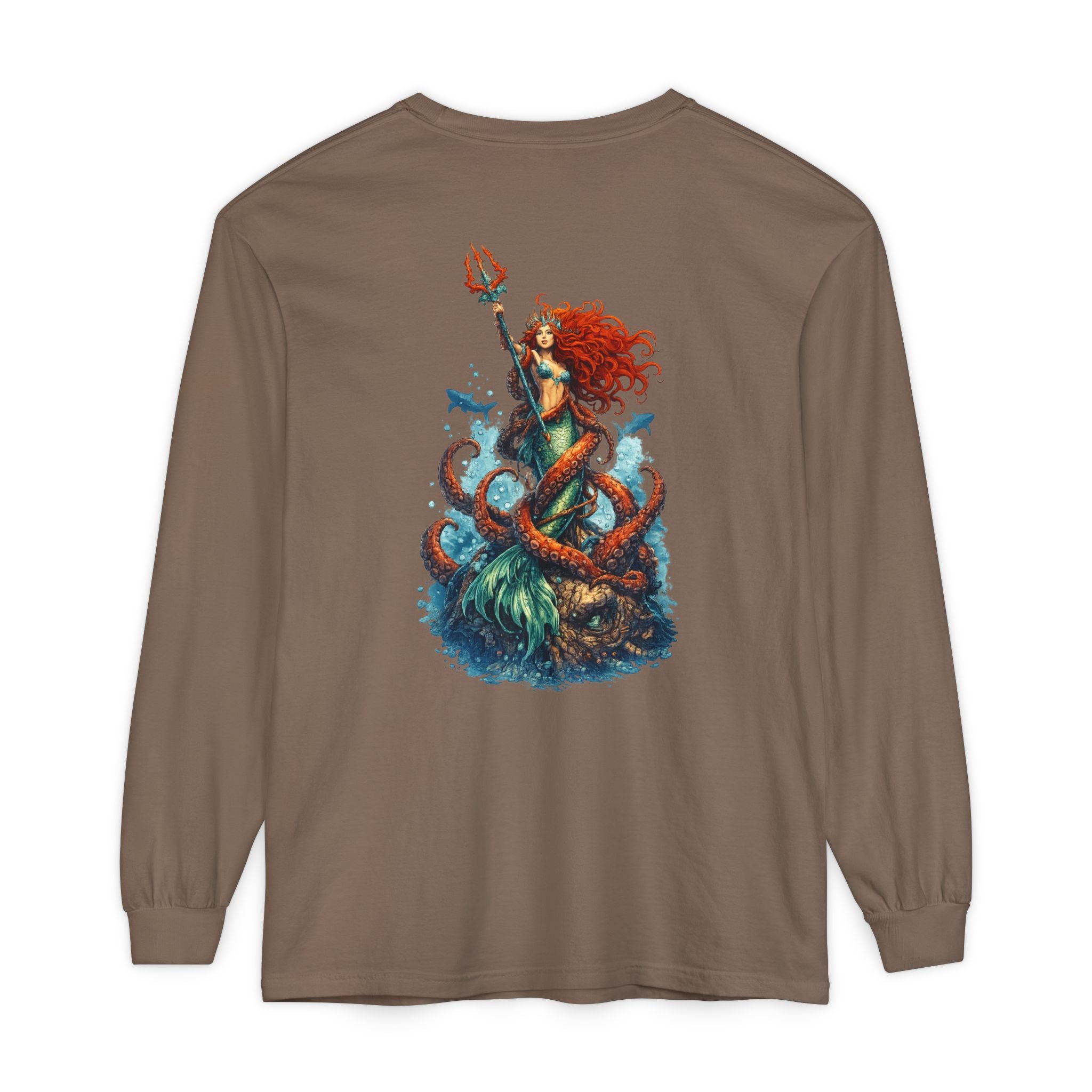 Mermaid & Kraken Graphic Long Sleeve Tee