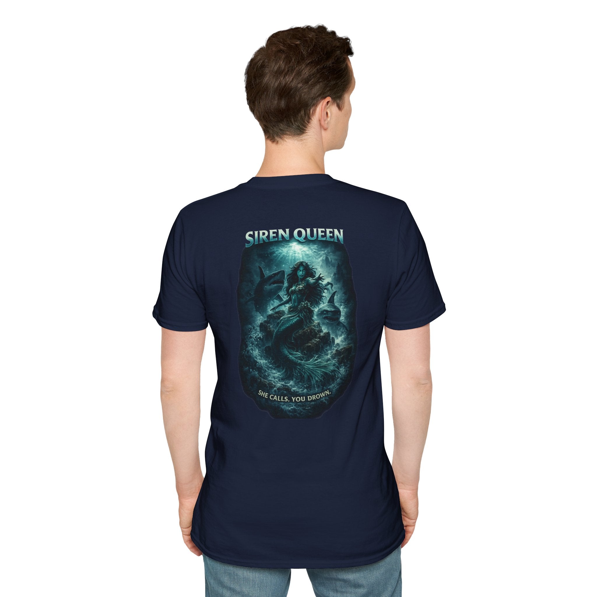 Siren Queen T-Shirt — Oceanic Mermaid Graphic Tee (She Calls You Destiny)