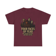 Horror Villains Unisex Tee - Faces of Fear Michael Freddy Jason Ghostface