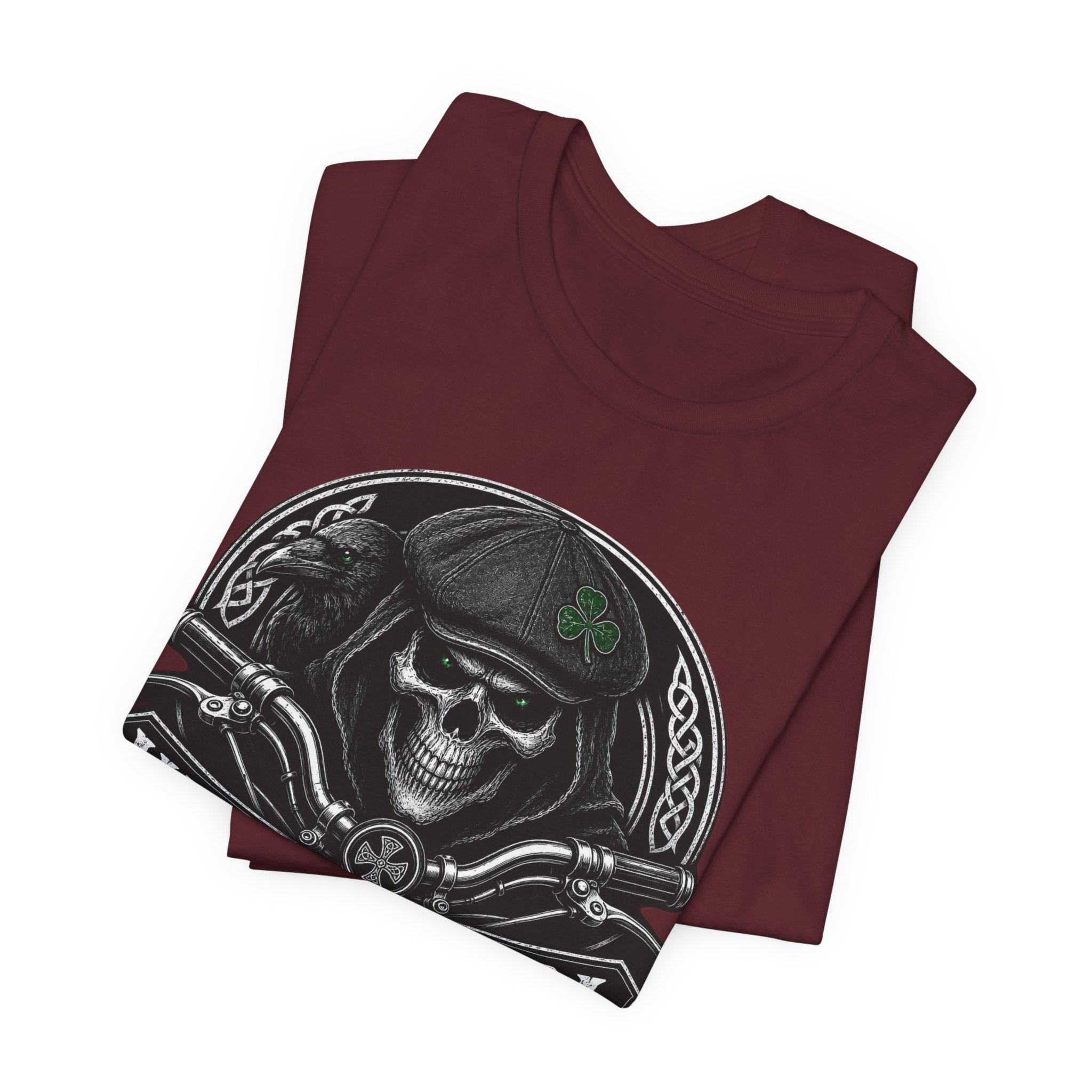 Skull Biker Tee — "UNFKWTBL" Vintage Motorcycle Graphic T-Shirt