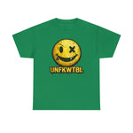 Graphic Tee — Distressed Yellow Smiley Face 