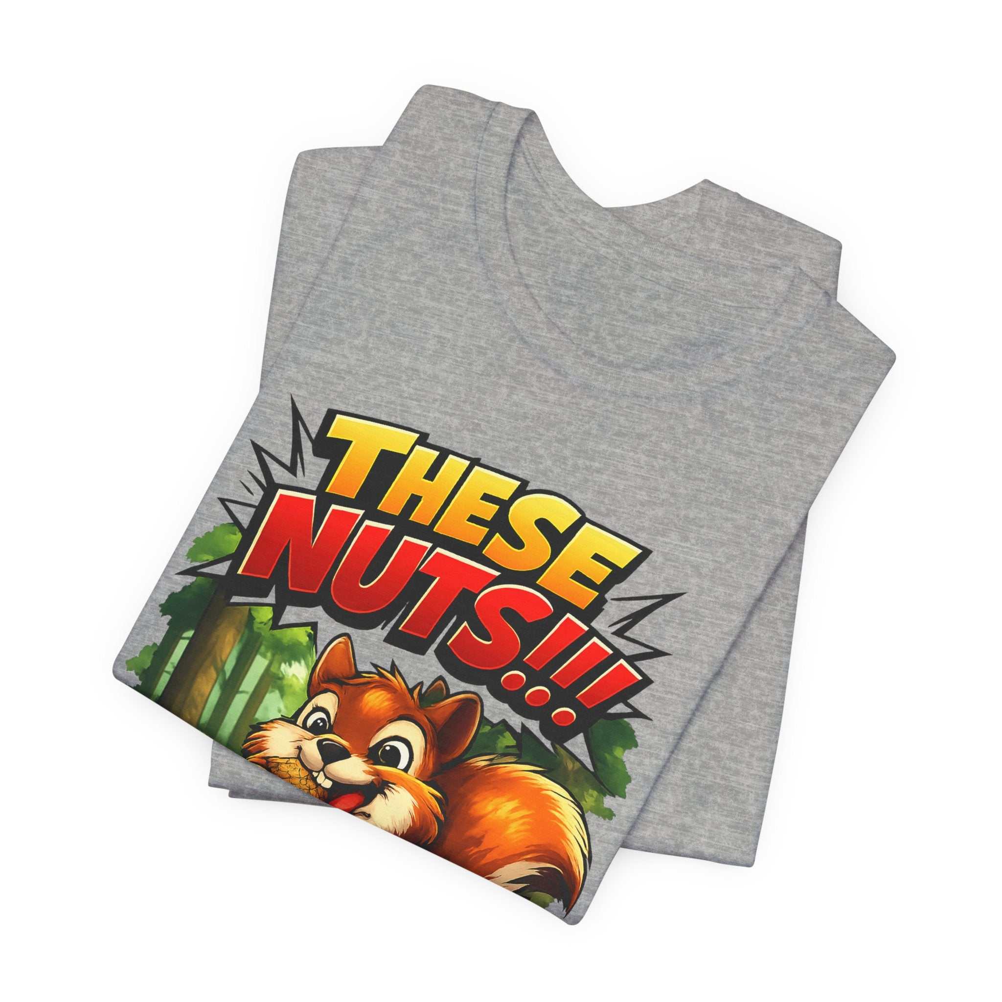 Graphic T-Shirt - Playful Squirrel Woodland Design for Casual Wear