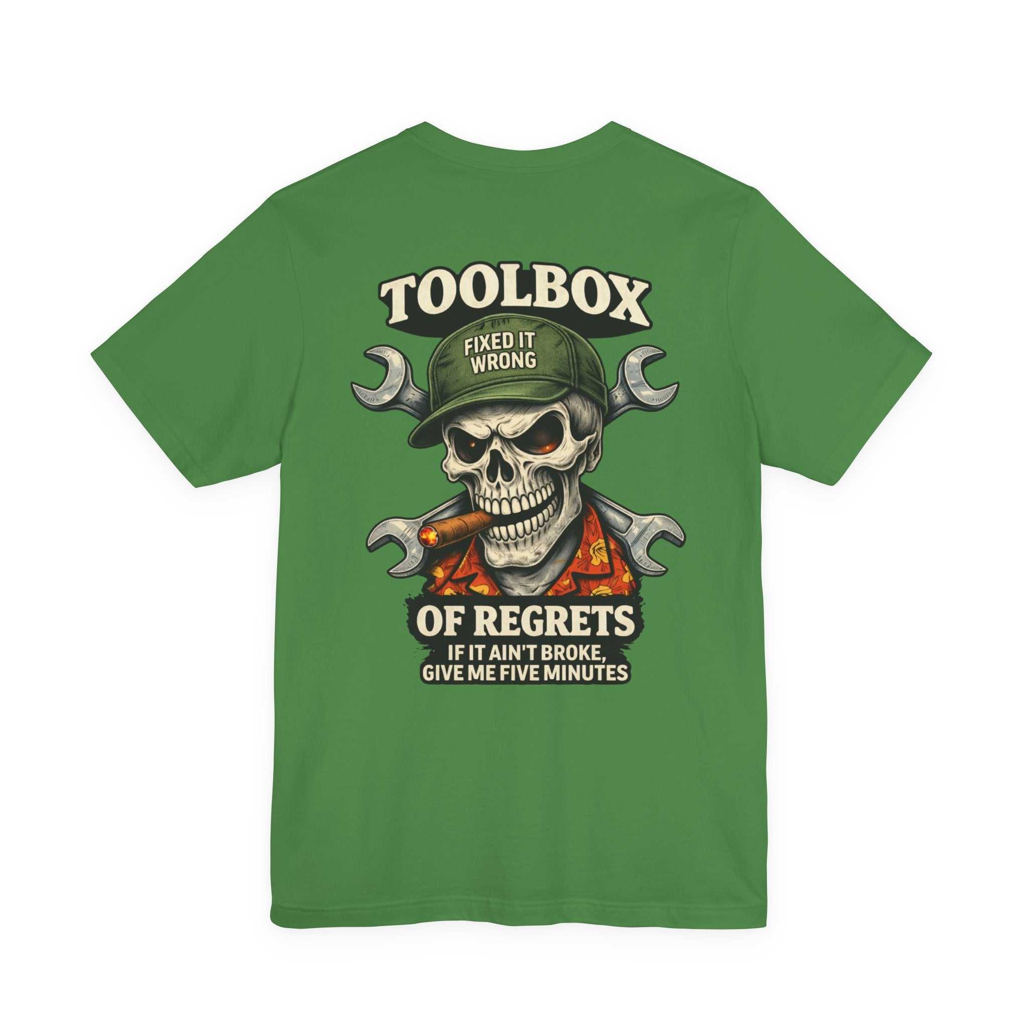Toolbox of Regrets Skull T-Shirt — Funny Mechanic Gift