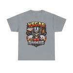 Vegas Raiders Skull Tee — Casino Poker Helmet Design