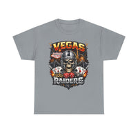 Vegas Raiders Skull Tee — Casino Poker Helmet Design