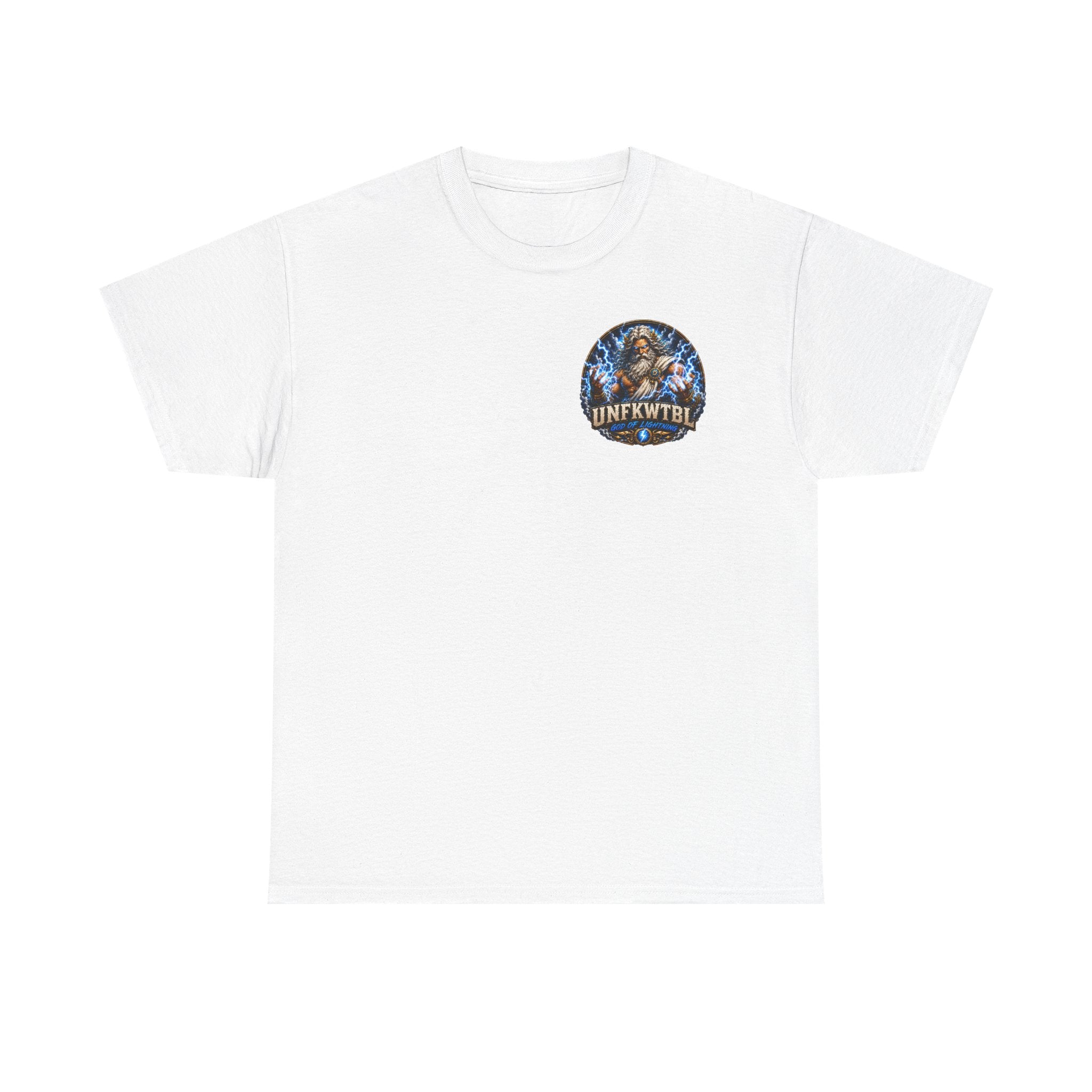 God of Lightning Graphic Tee — "UNFKWTBL" Mythic Thunderback T‑Shirt