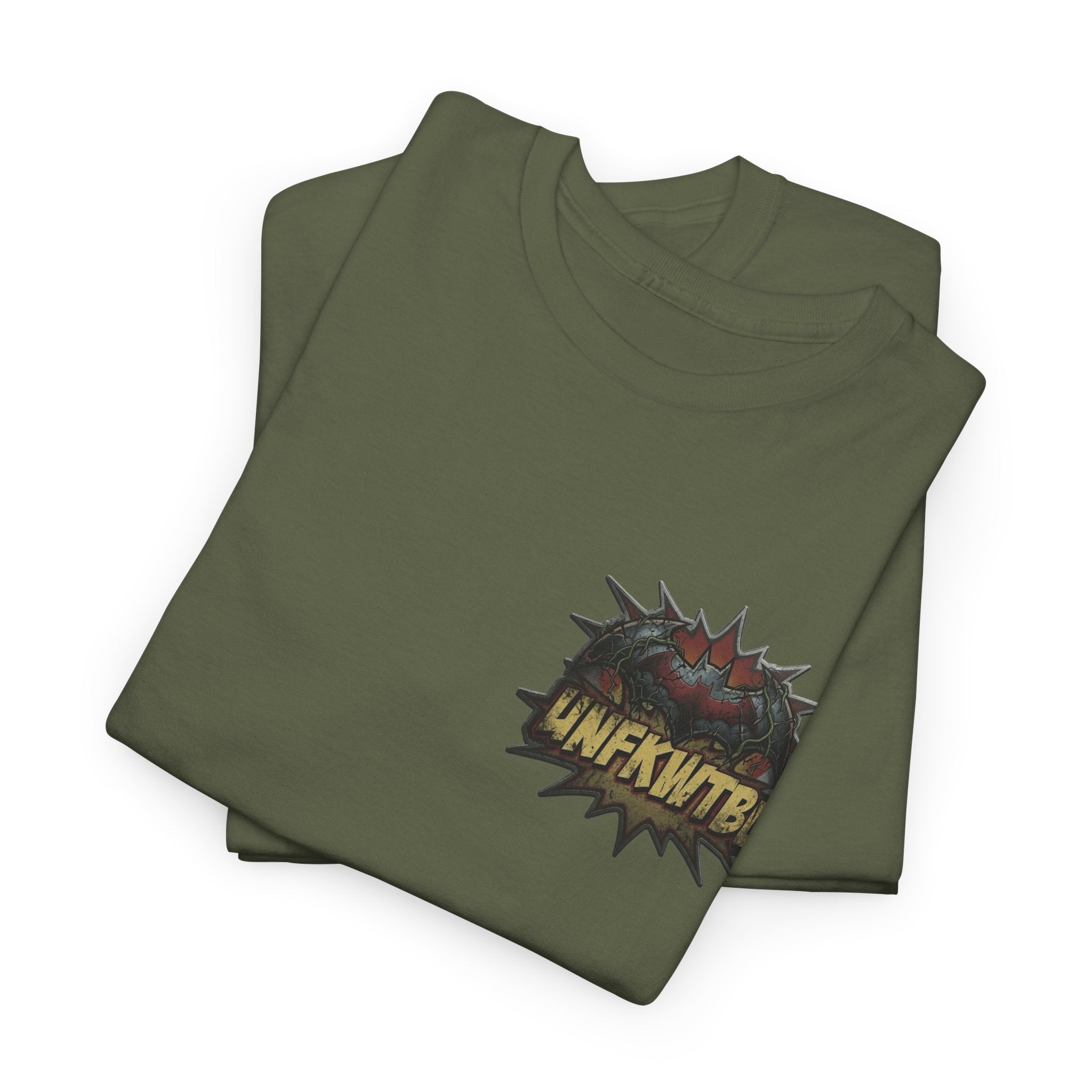 Zombie Apocalypse Dark warrior Graphic Tee — "UNFKWTBL" Retro Comic Poster T-Shirt