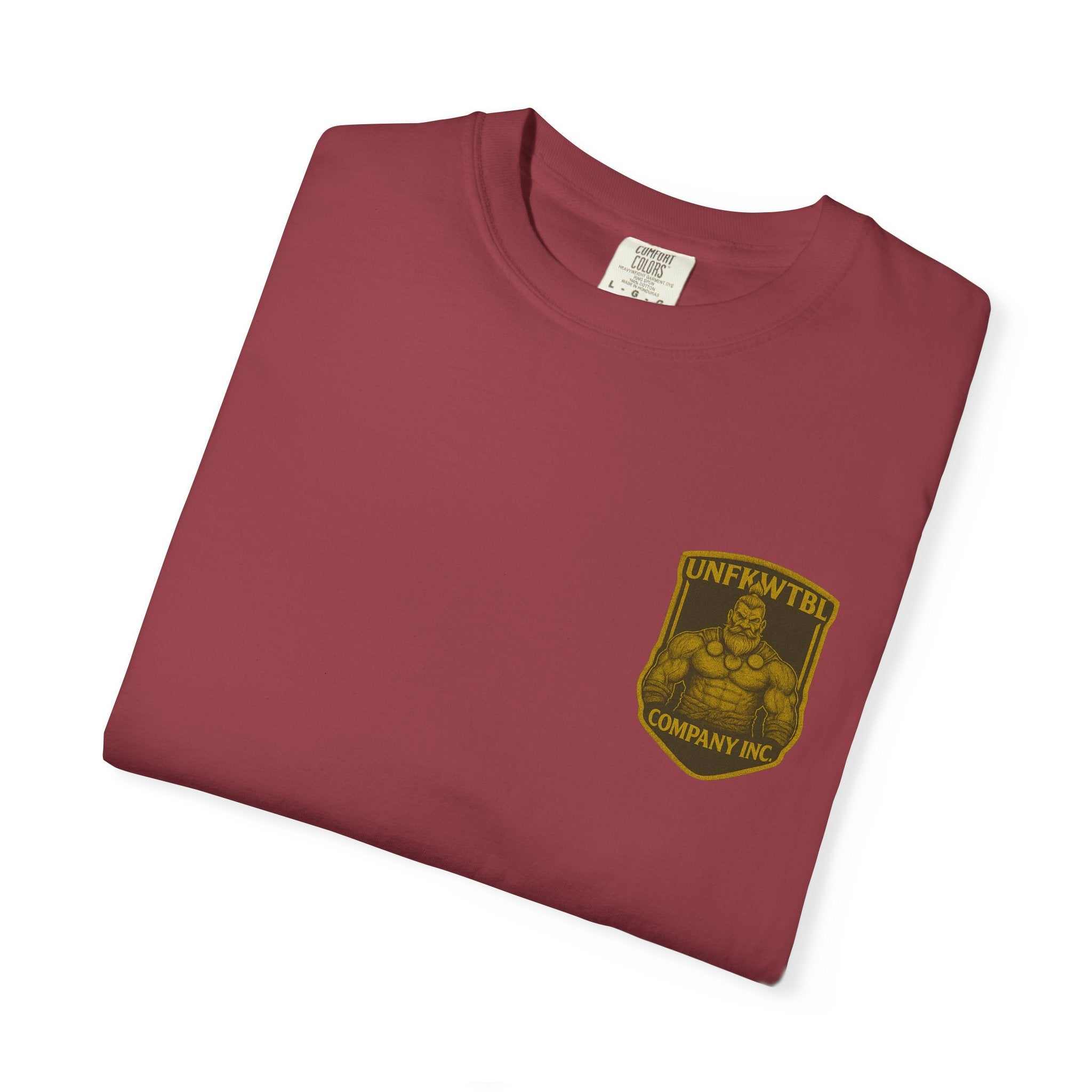 Odin All Father unisex maroon T-shirt with Norse mythology design and relaxed crew neck style