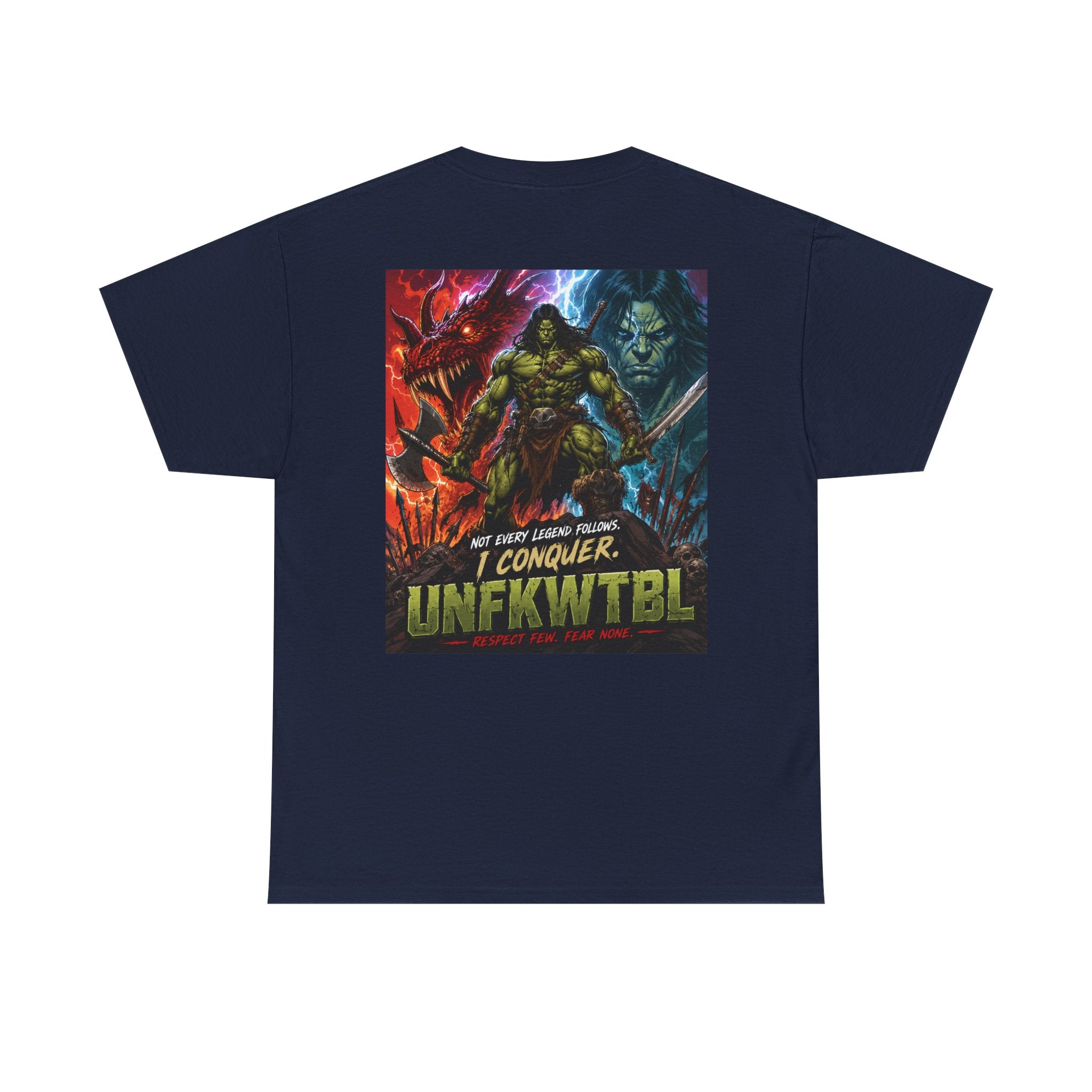 I Conquer Fantasy Graphic Tee — Retro Conan-Style Adventure Shirt