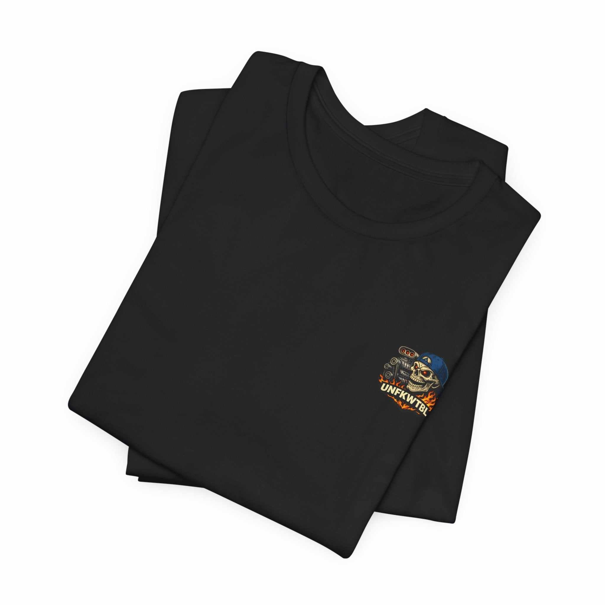 Burnout Skull Muscle Car Tee — "Still Burnin' Rubber" Graphic T-Shirt