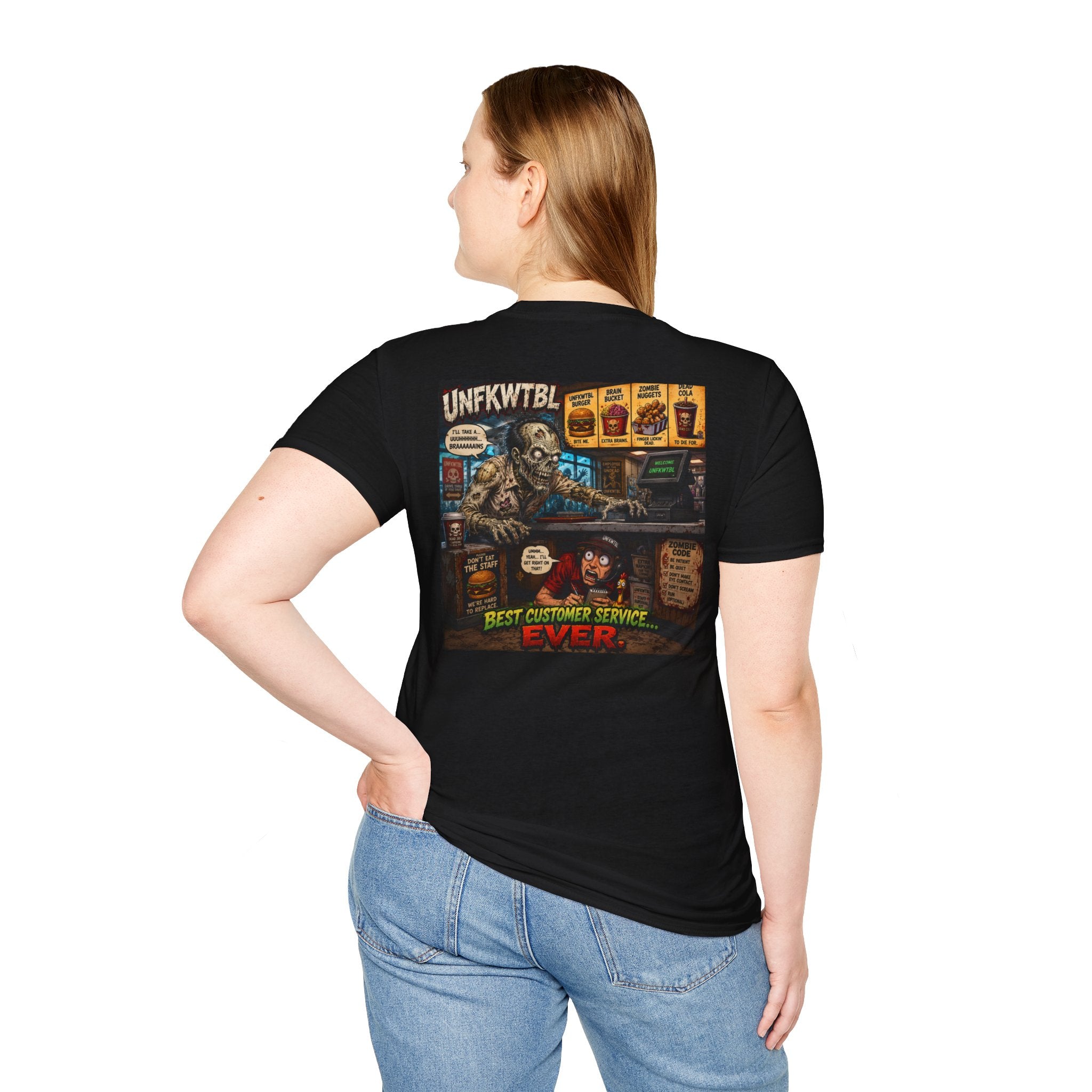 Vintage T-Shirt — "Zombie Wants Fast Food" Band Graphic