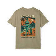 Bride of Frankenstein graphic T-shirt with beach monster hottie design in vintage style