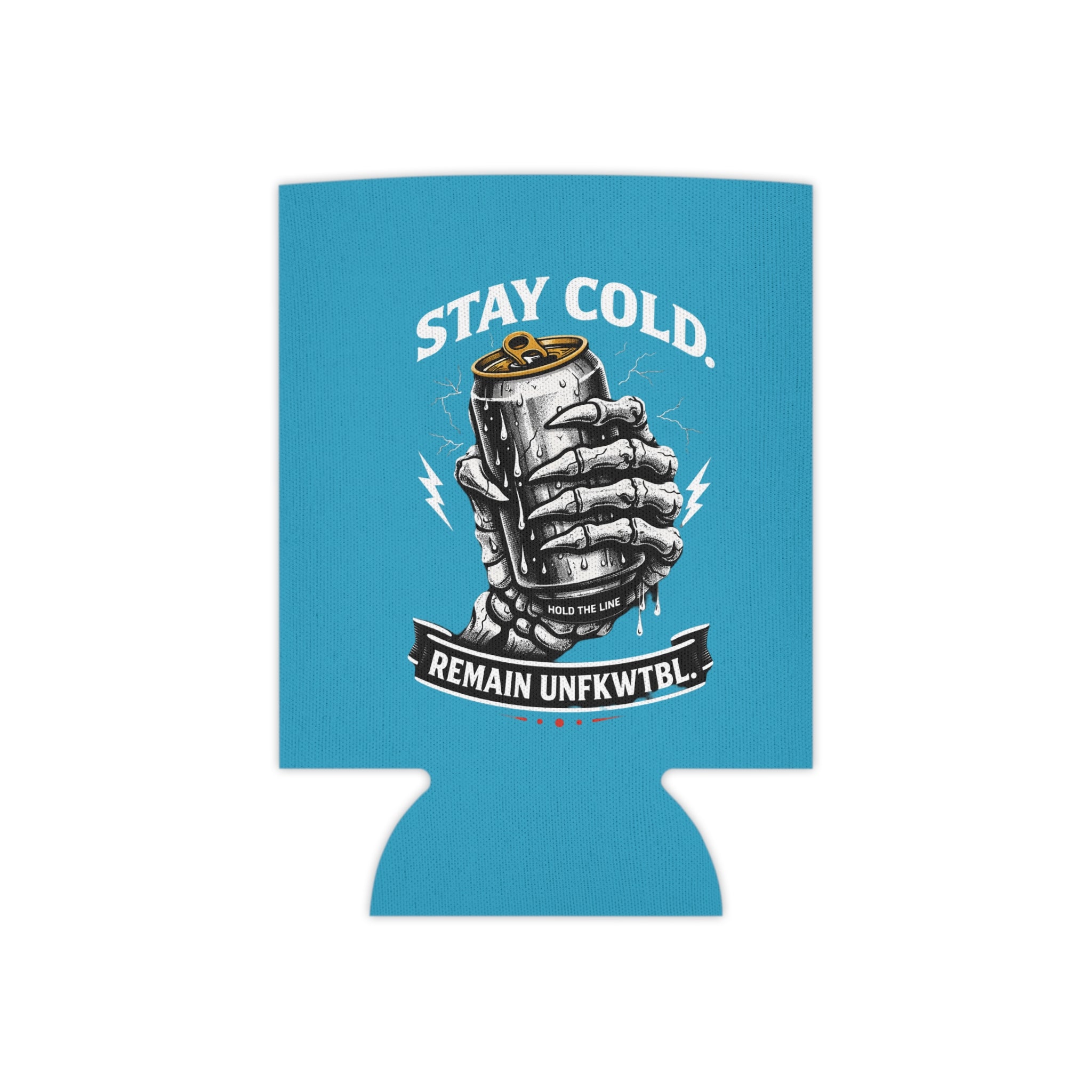 Can Cooler — 'Stay Cold / Check Out the Waves' Surf Skeleton Drink Koozie