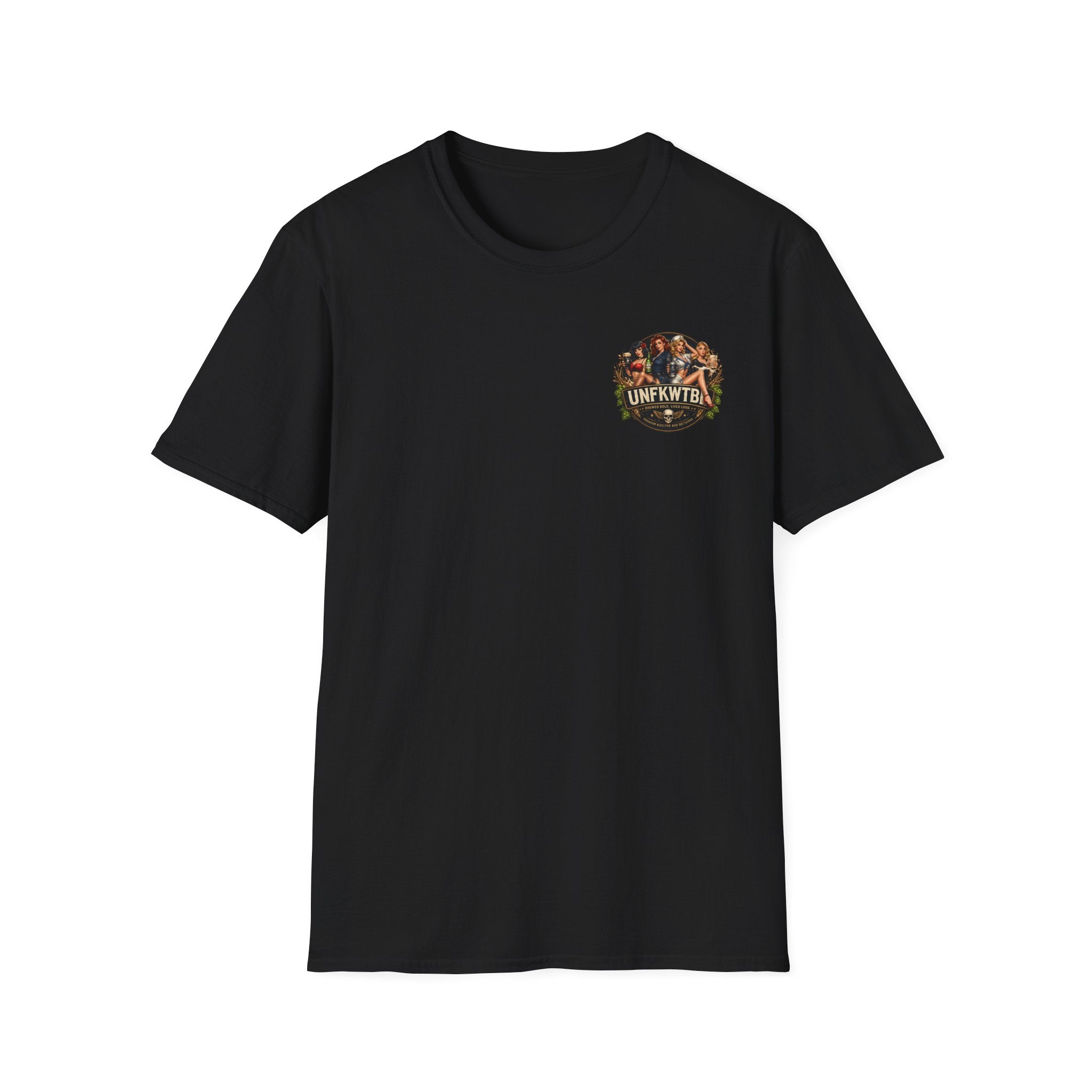 Pinup Rebel T-Shirt — "UNFKWTBL: Naughty by Nature, Delicious by Choice" Vintage Rock Tee