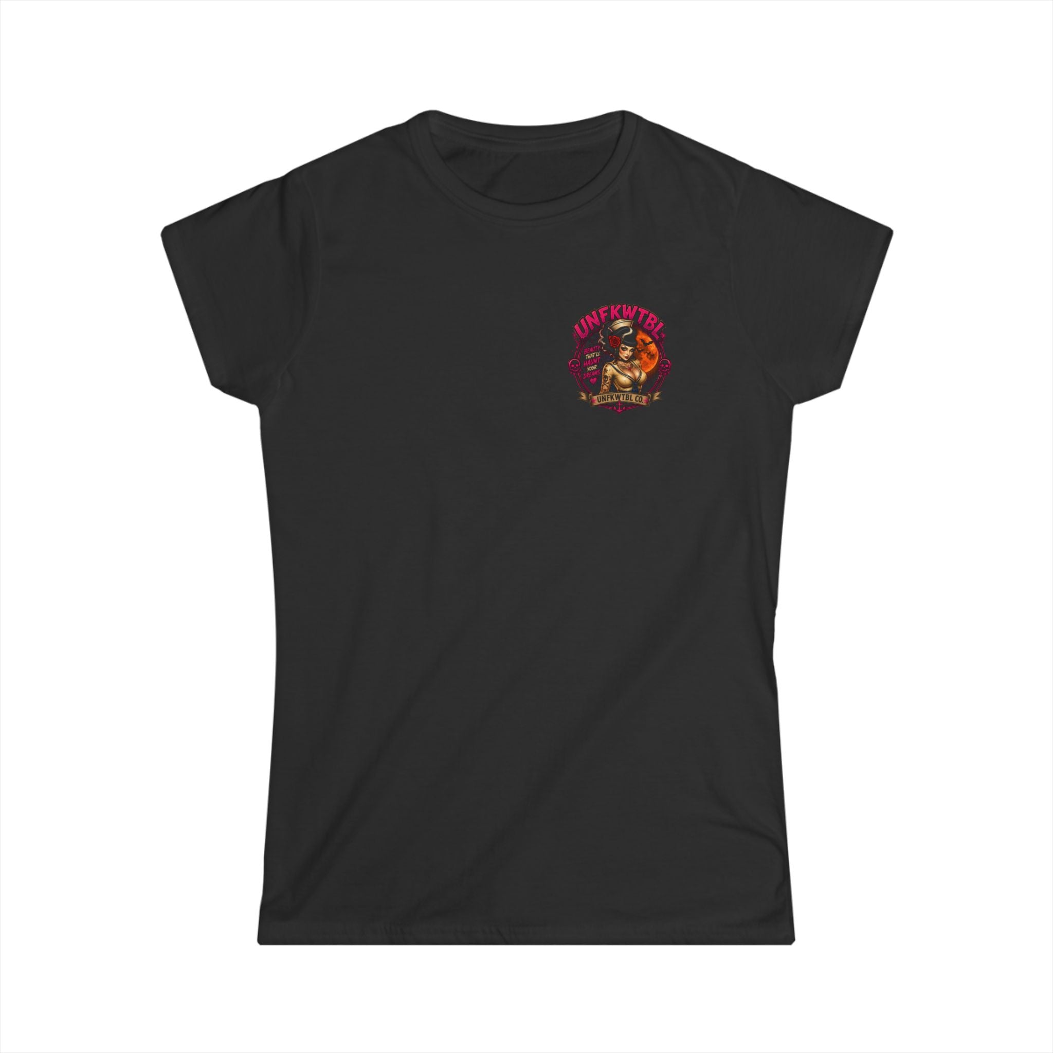 Zombie beach pinup Women’s White Tee — Classic Softstyle Crewneck