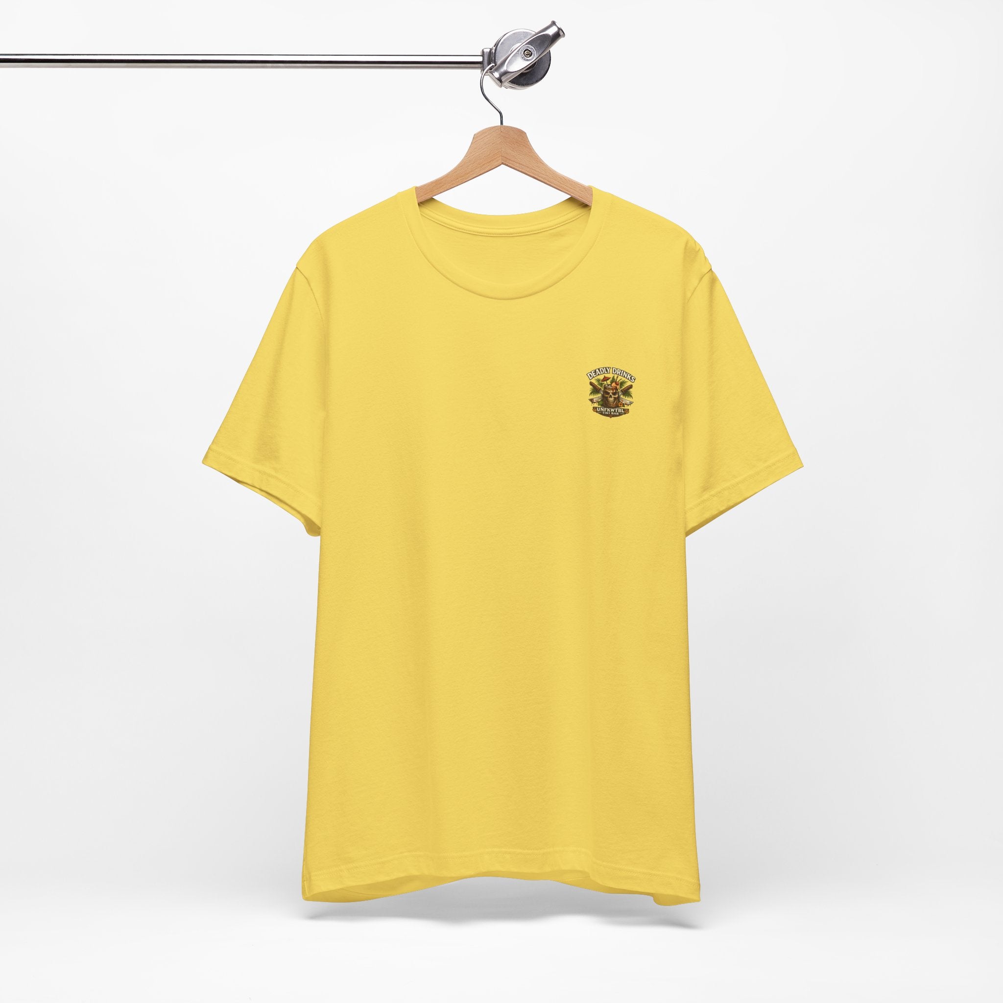 Annabelle Tropical Doll Graphic Tee - Retro Cocktail Girl T-Shirt