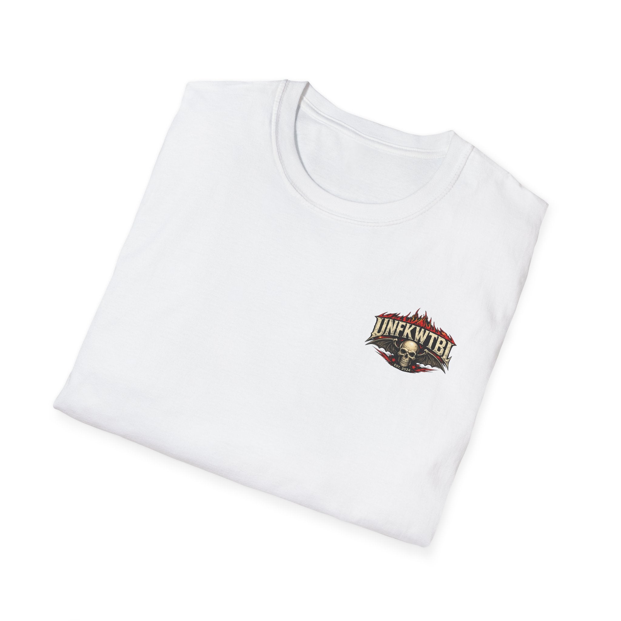 Graphic T-Shirt — 'UNFKWTBL' Vintage Rock Skull Design