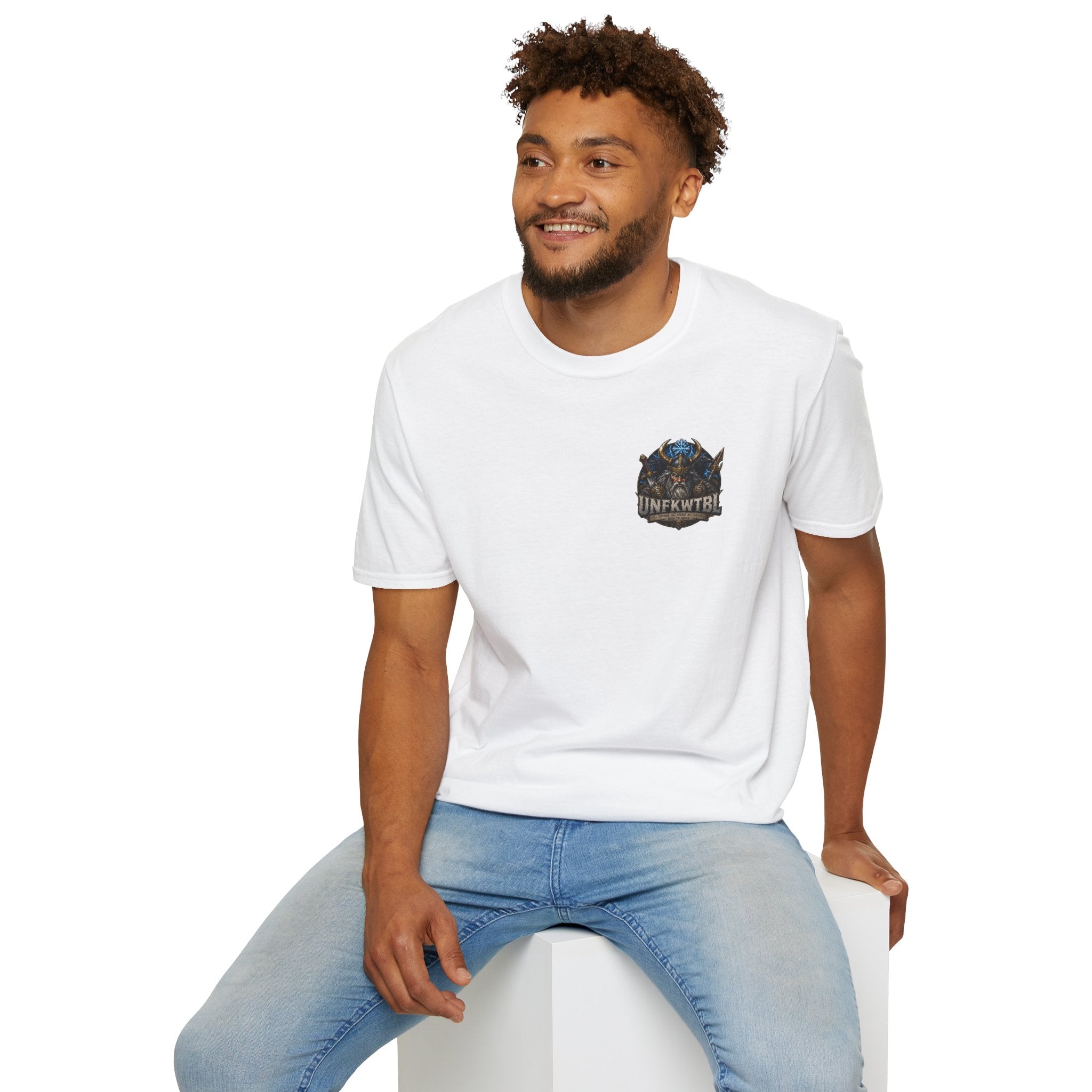 Odin Viking Wolf Crest T-Shirt — 'UNFKWTBL' Graphic Tee