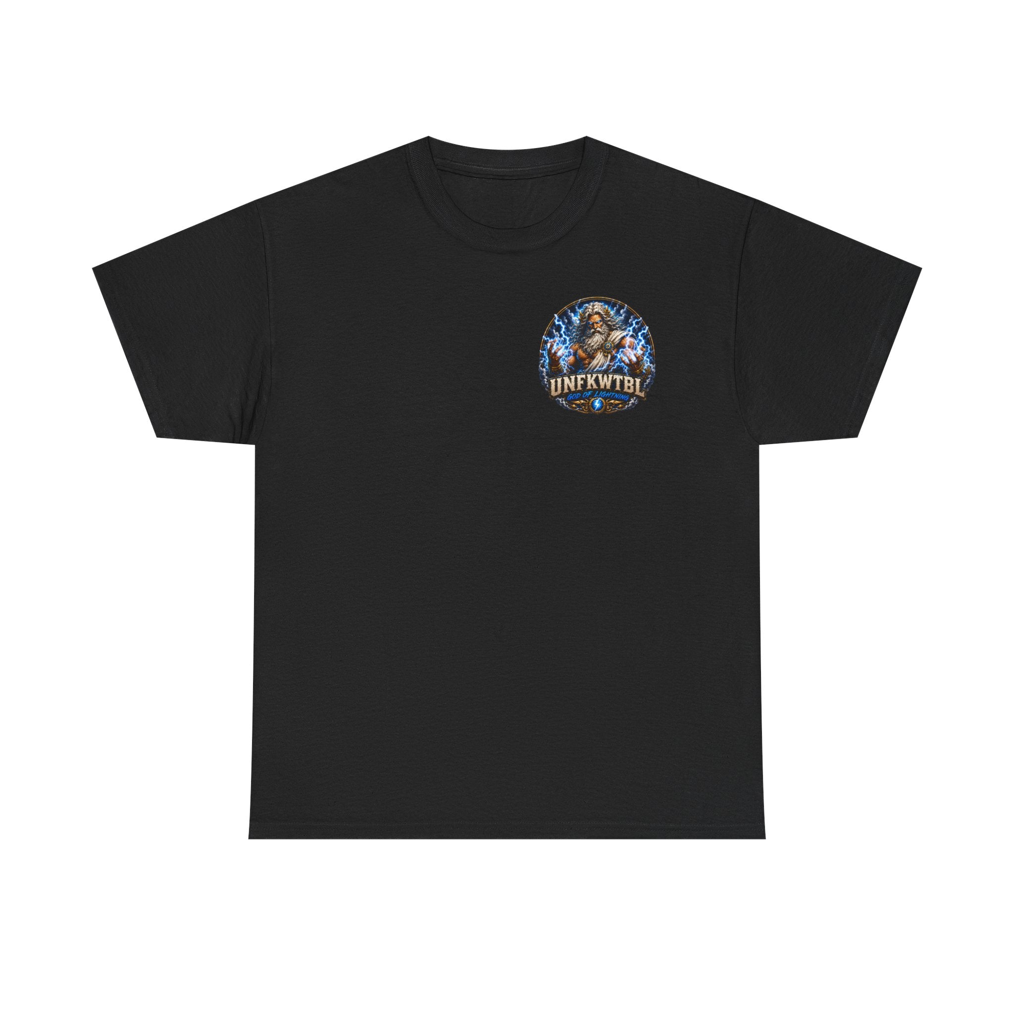 God of Lightning Graphic Tee — "UNFKWTBL" Mythic Thunderback T‑Shirt