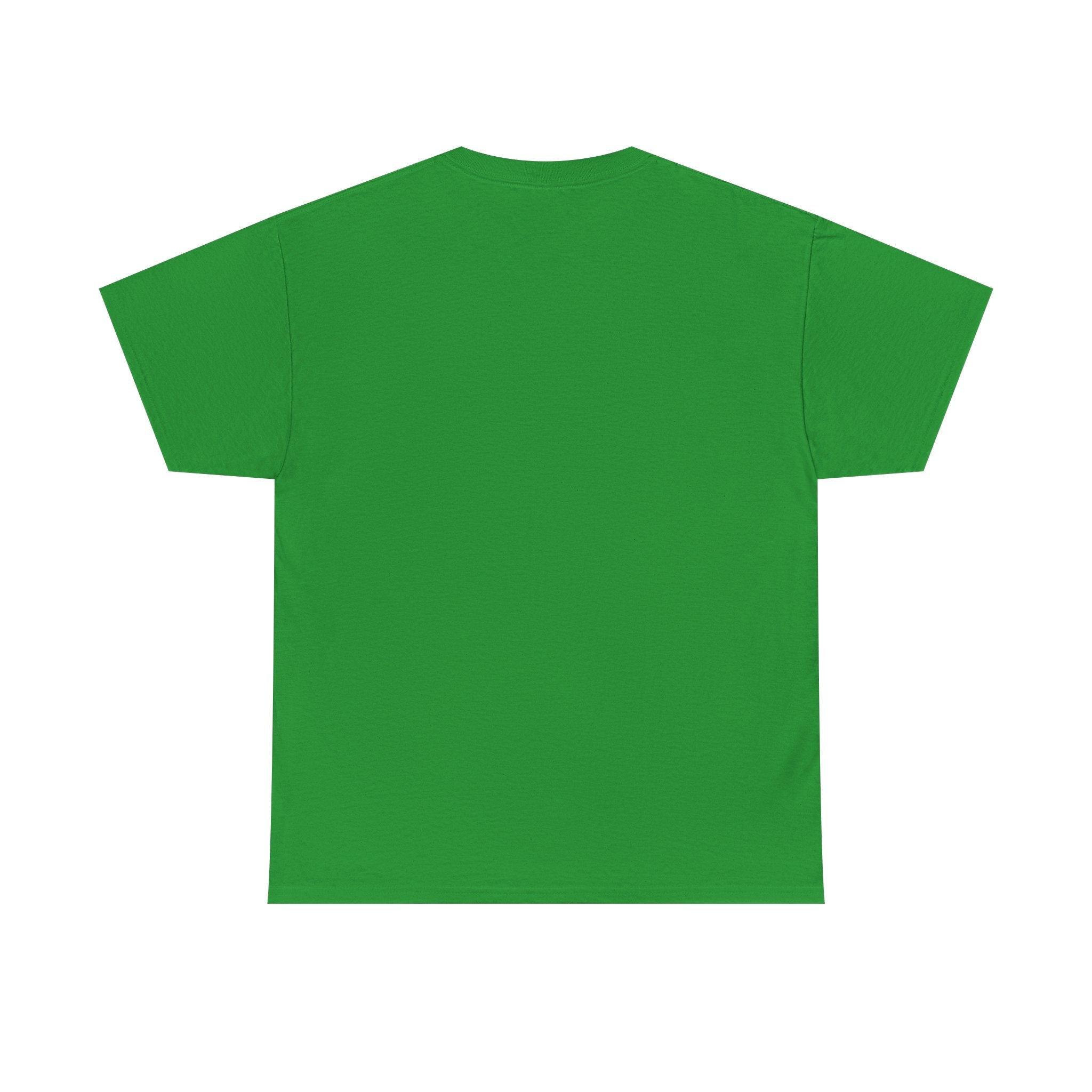Skull & Shamrock Tee — Celtic Pirate Skull Shirt with Red-Eye Skeleton and Clover Badge