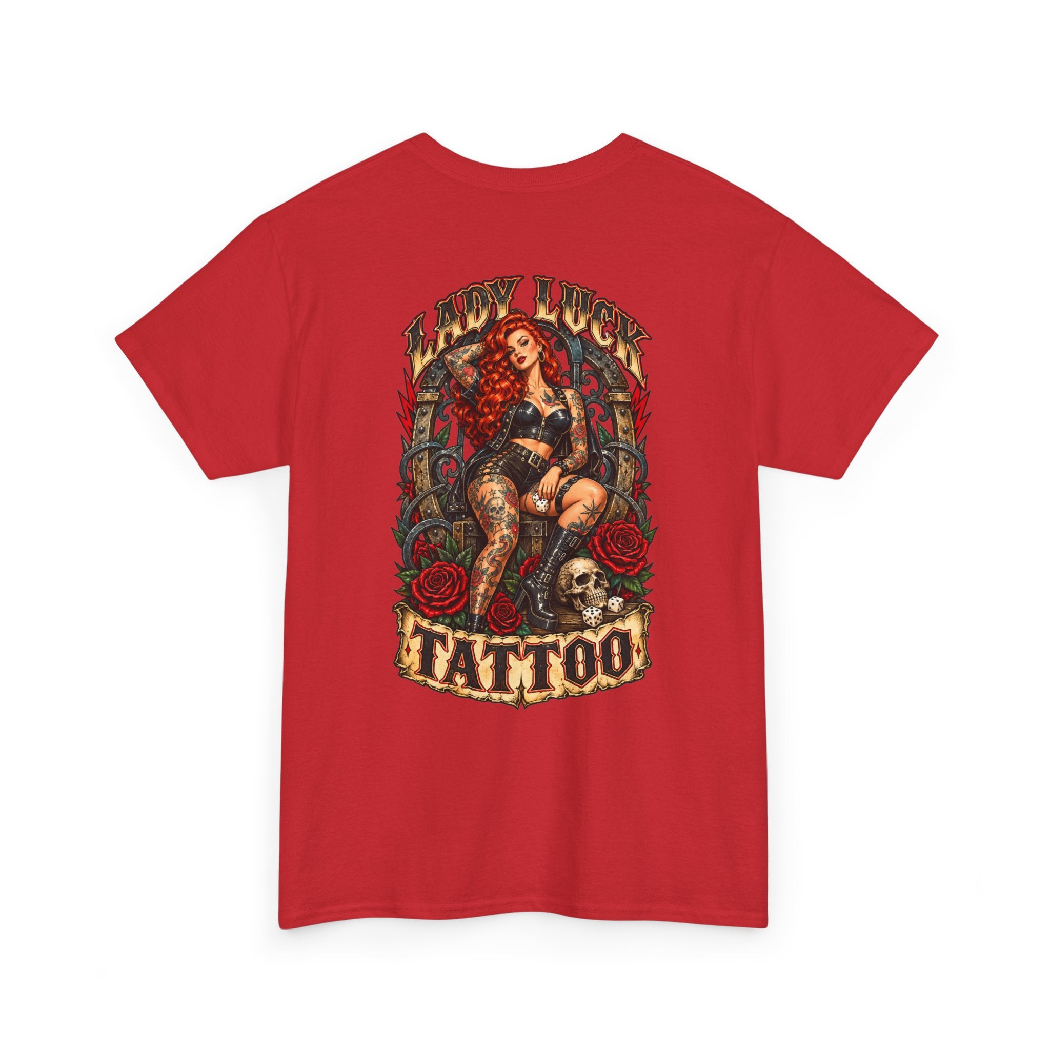 Lady Luck Tattoo Rebel Pinup Men’s Tee