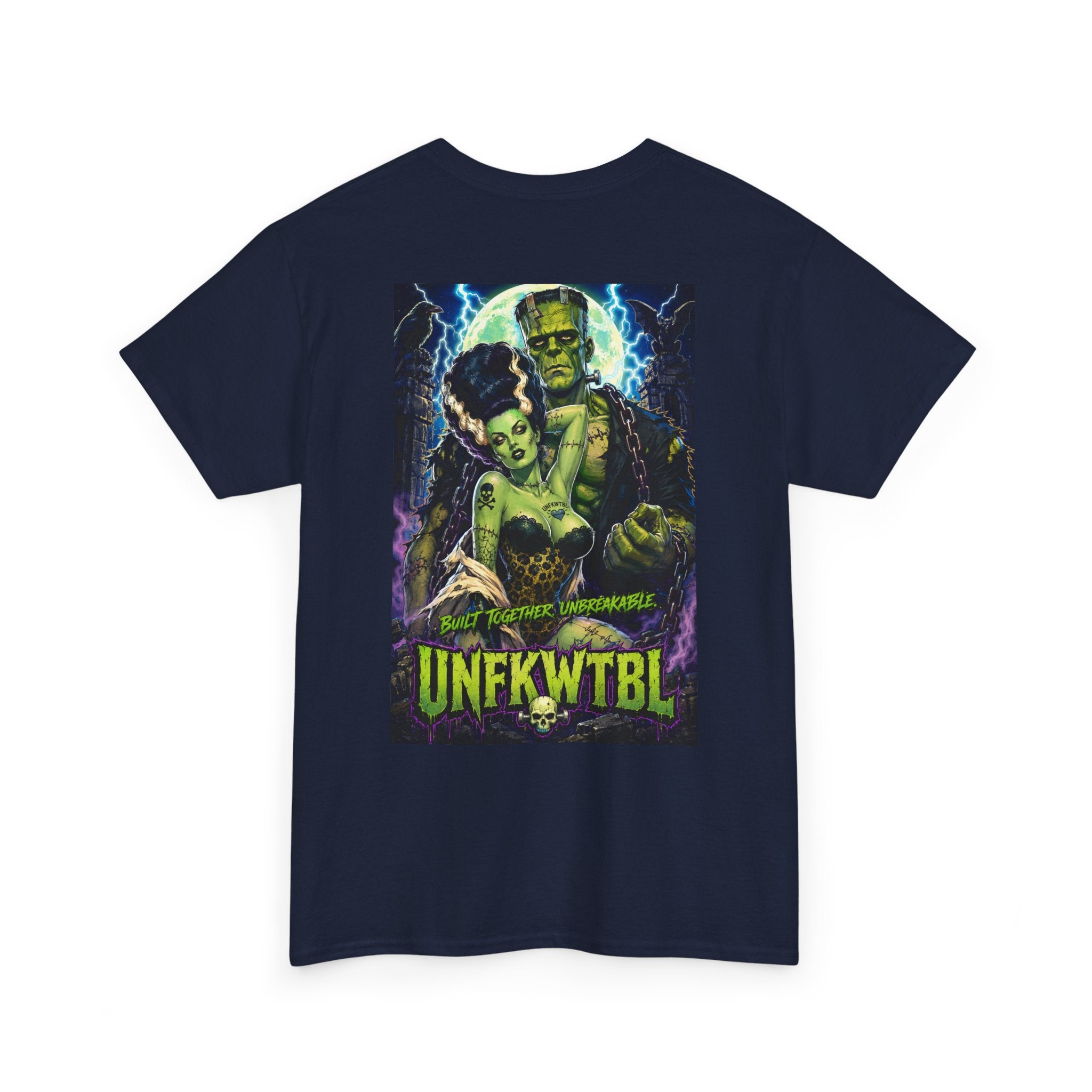 Frankenstein Graphic Tee — "UNFKWTBL" Retro Horror Poster T-Shirt
