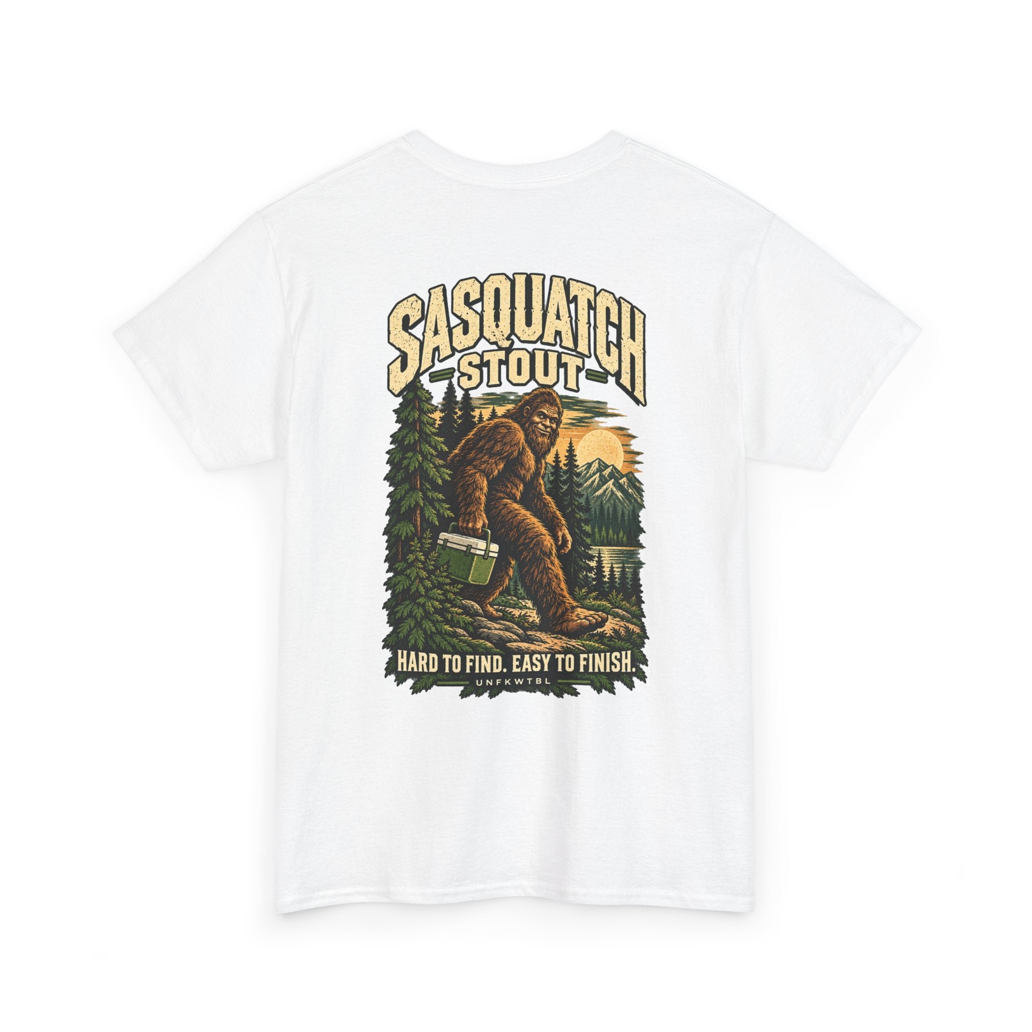 Sasquatch Stout Bigfoot Camping T-Shirt