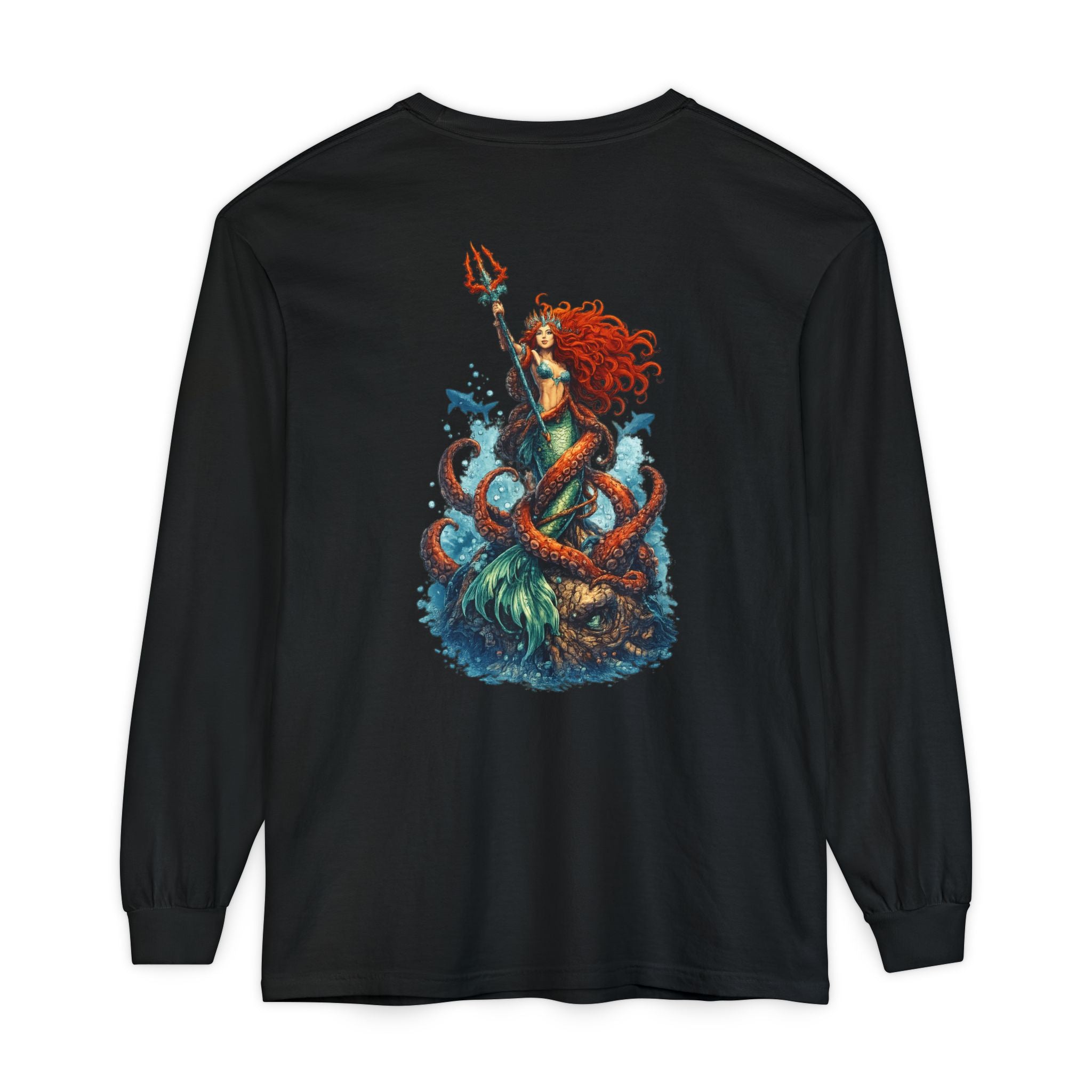 Mermaid & Kraken Graphic Long Sleeve Tee