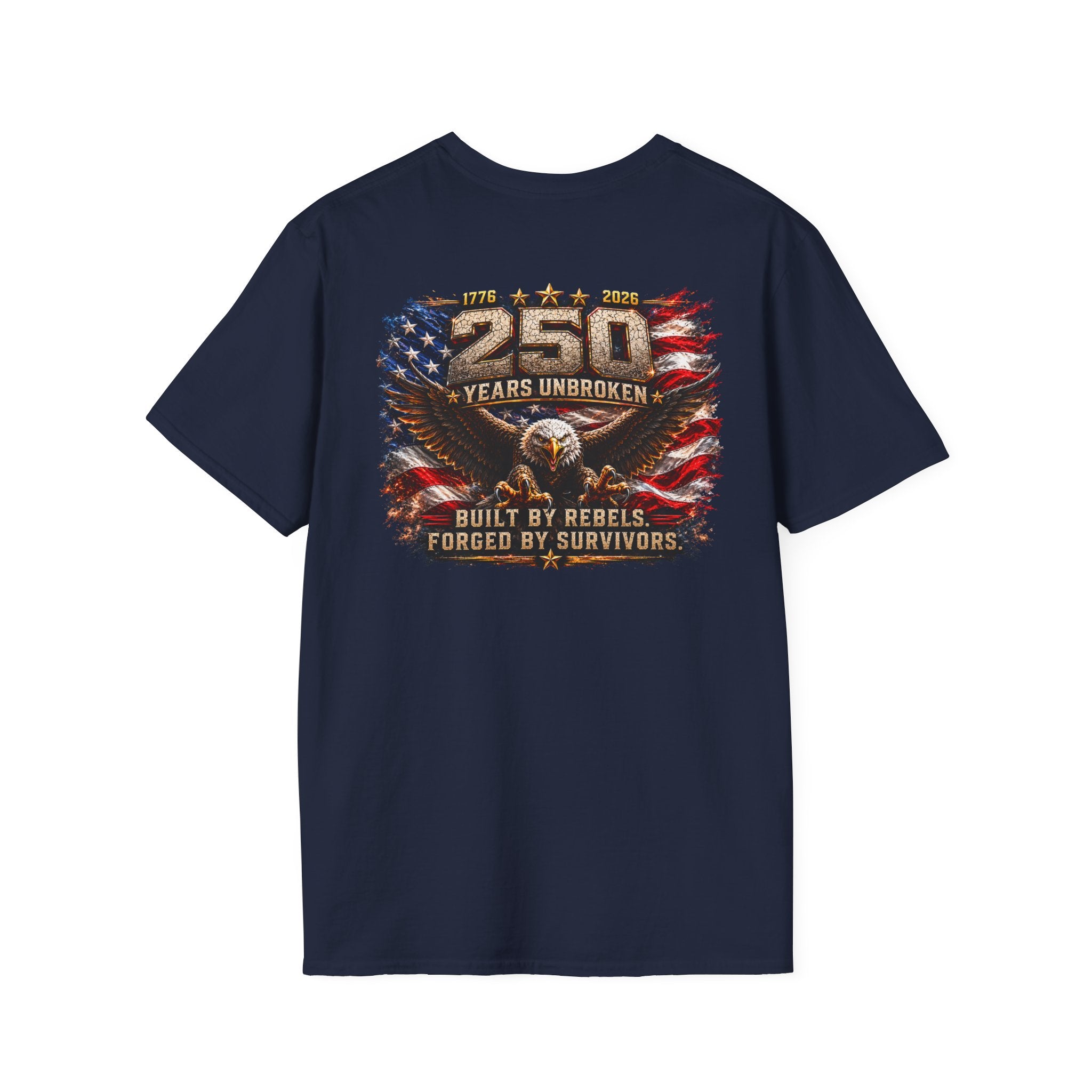 American Flag Pocket Tee — 'UNFKWTBL' Patriotic Graphic T-Shirt